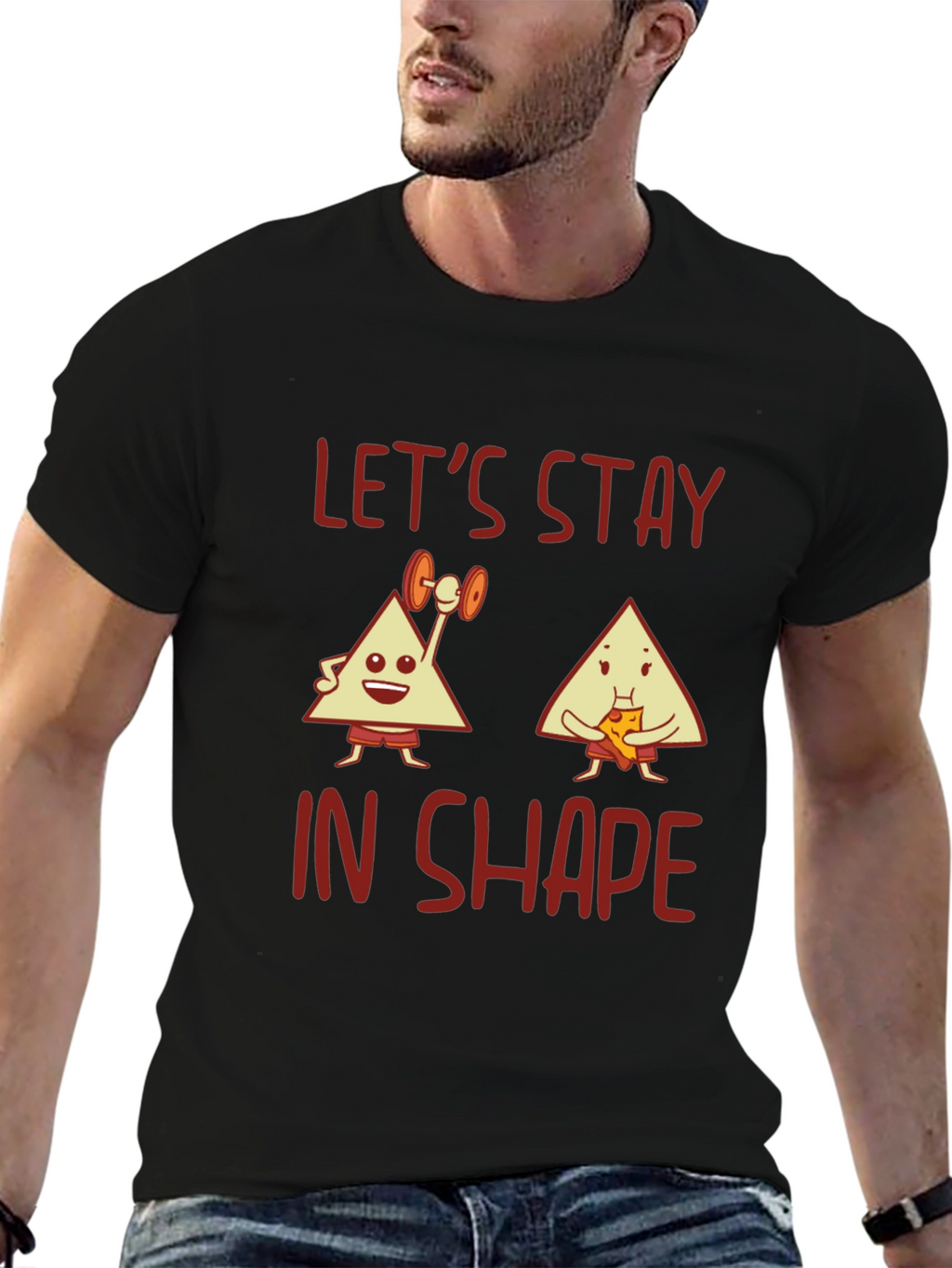 Lets Stay in Shape Graphic Tee