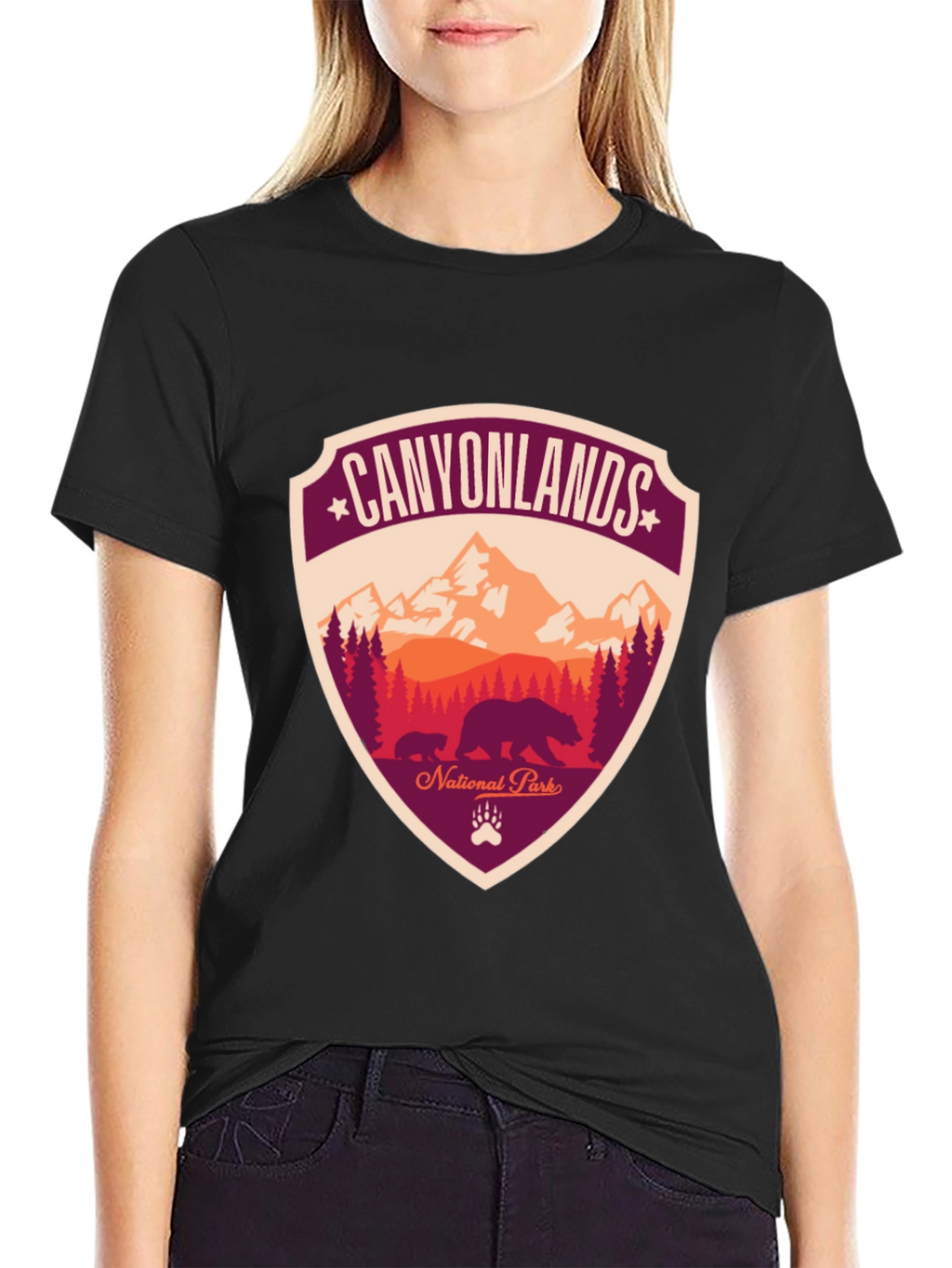 Canyonlands National Park T-Shirt - Bear Design