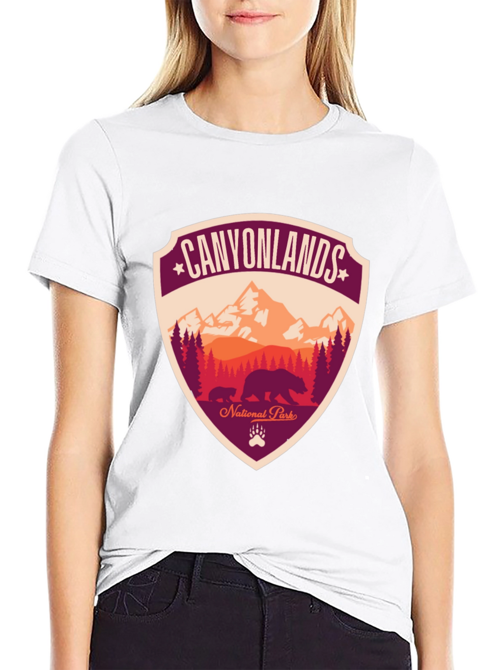 Canyonlands National Park T-Shirt - Bear Design