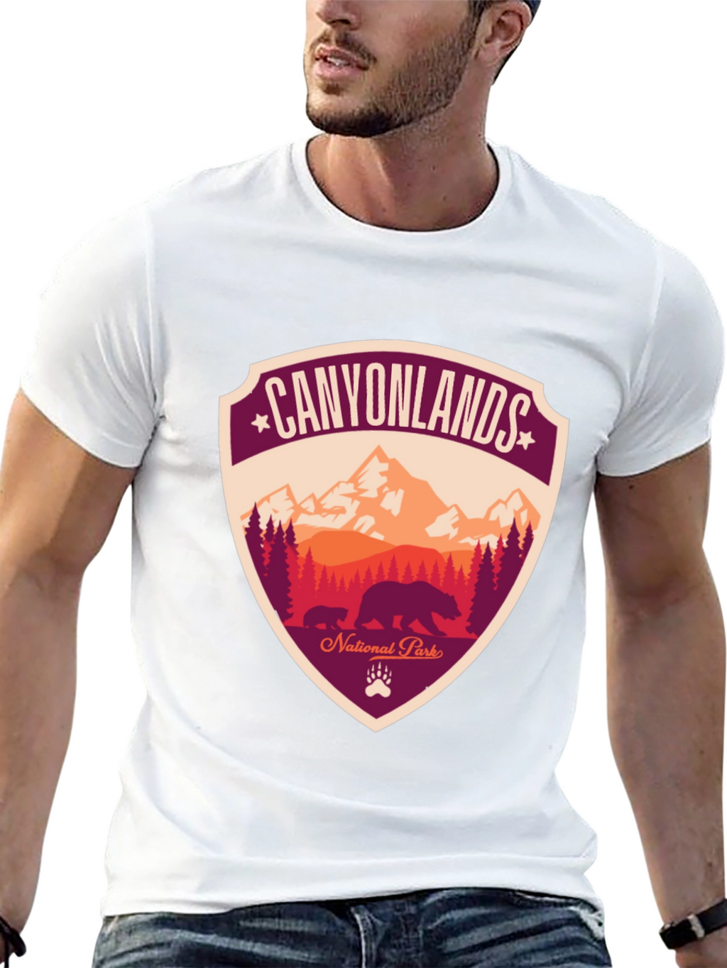 Canyonlands National Park T-Shirt - Bear Design