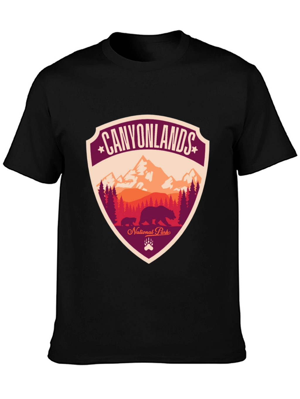 Canyonlands National Park T-Shirt - Bear Design