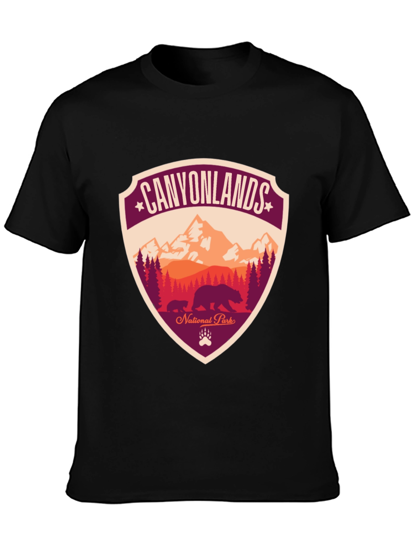 Canyonlands National Park T-Shirt - Bear Design