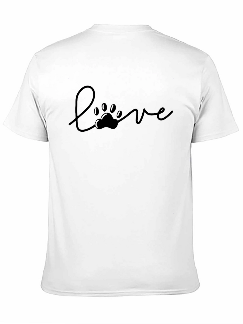 Love Paw Print Graphic Tee - Unisex