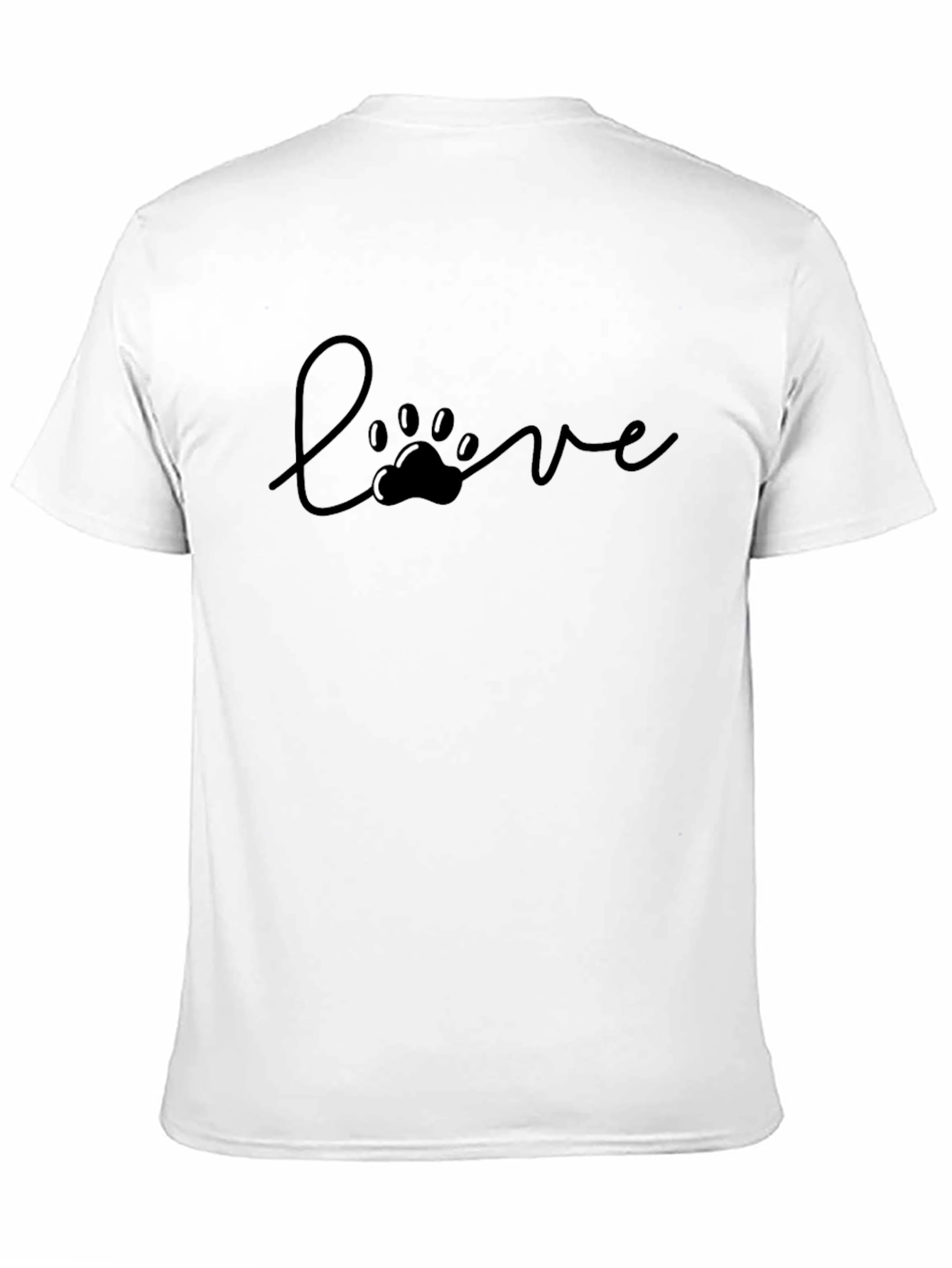 Love Paw Print Graphic Tee - Unisex