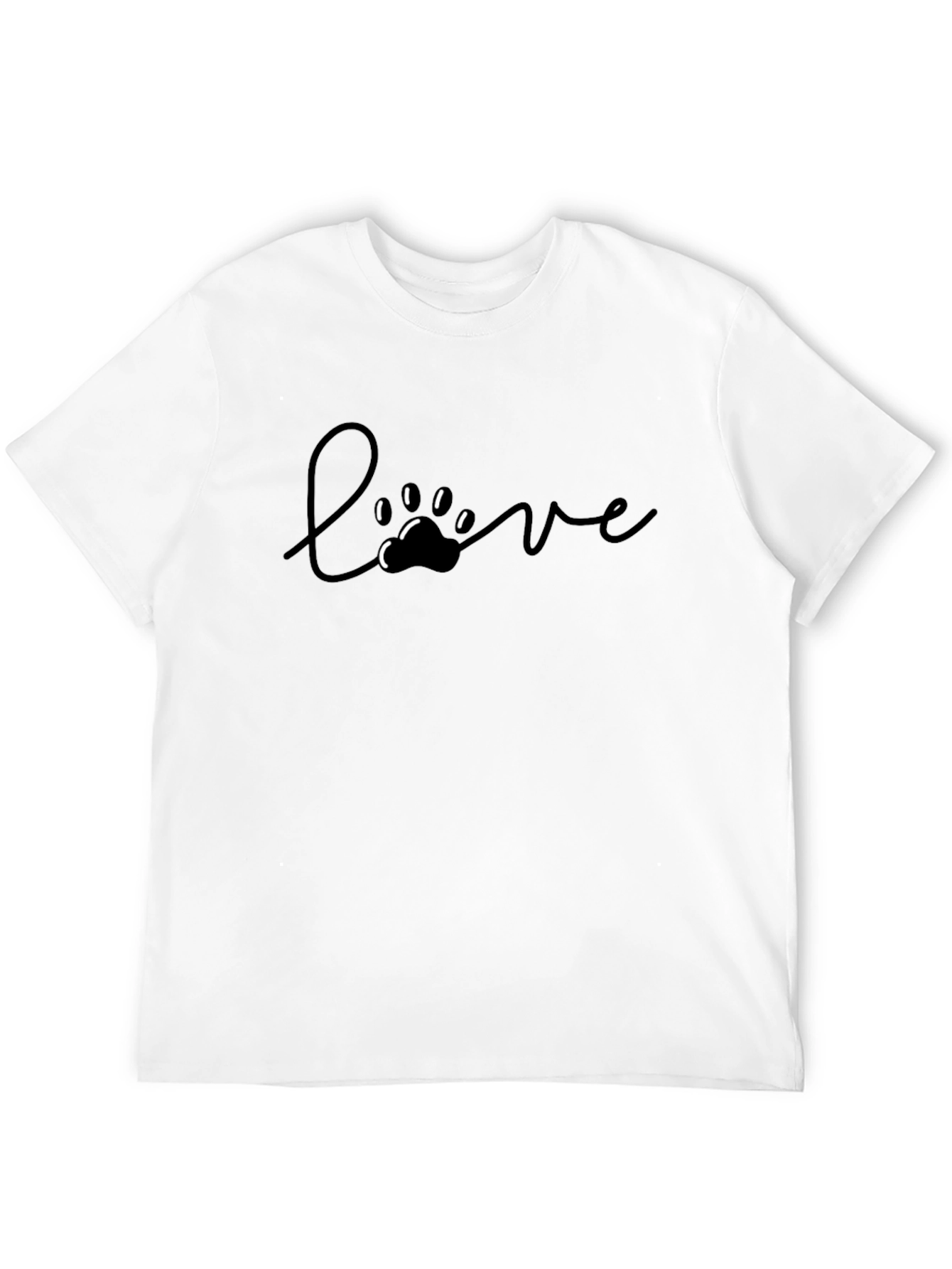 Love Paw Print Graphic Tee - Unisex