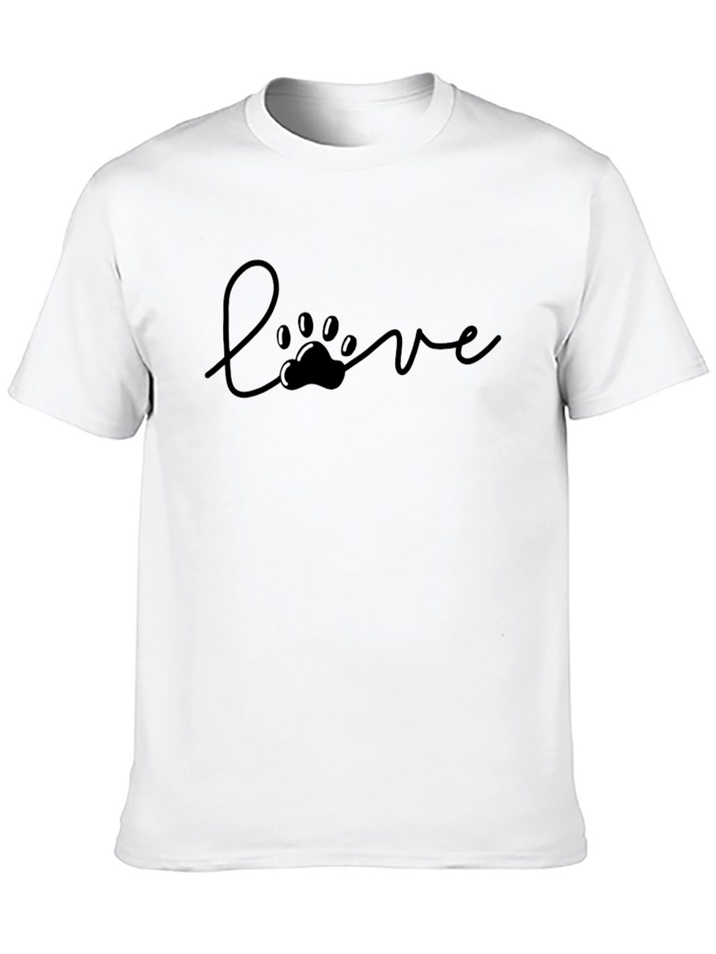 Love Paw Print Graphic Tee - Unisex