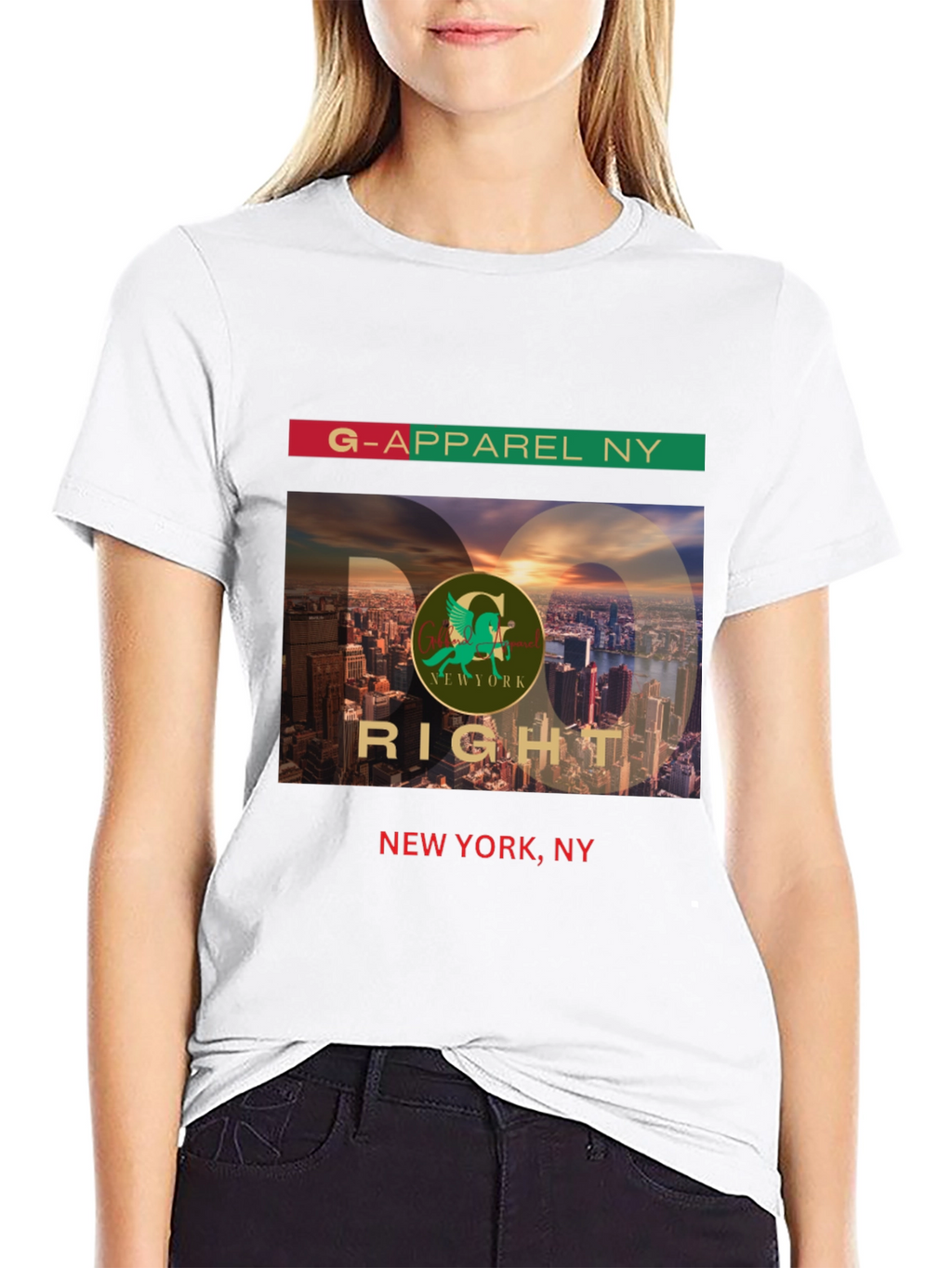 G-Apparel NY Black Graphic Tee