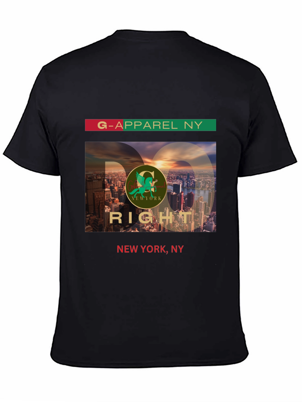 G-Apparel NY Black Graphic Tee