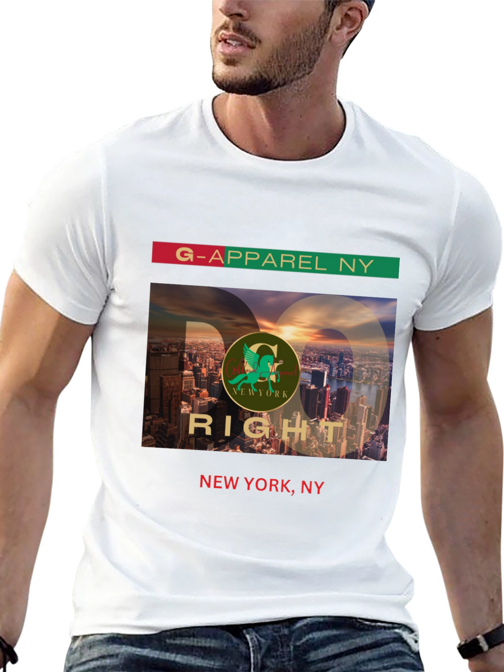 G-Apparel NY Black Graphic Tee