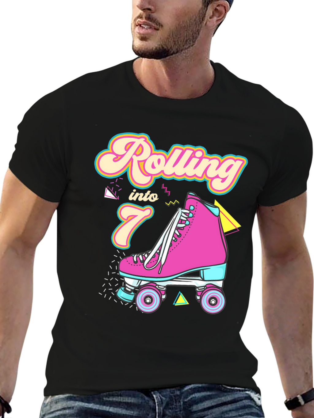 Rolling Into 7th Birthday T-Shirt