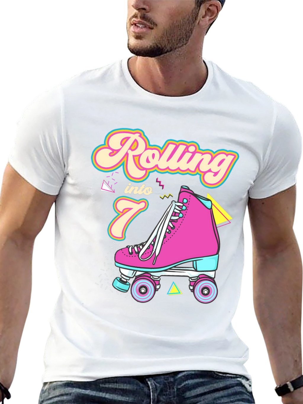 Rolling Into 7th Birthday T-Shirt