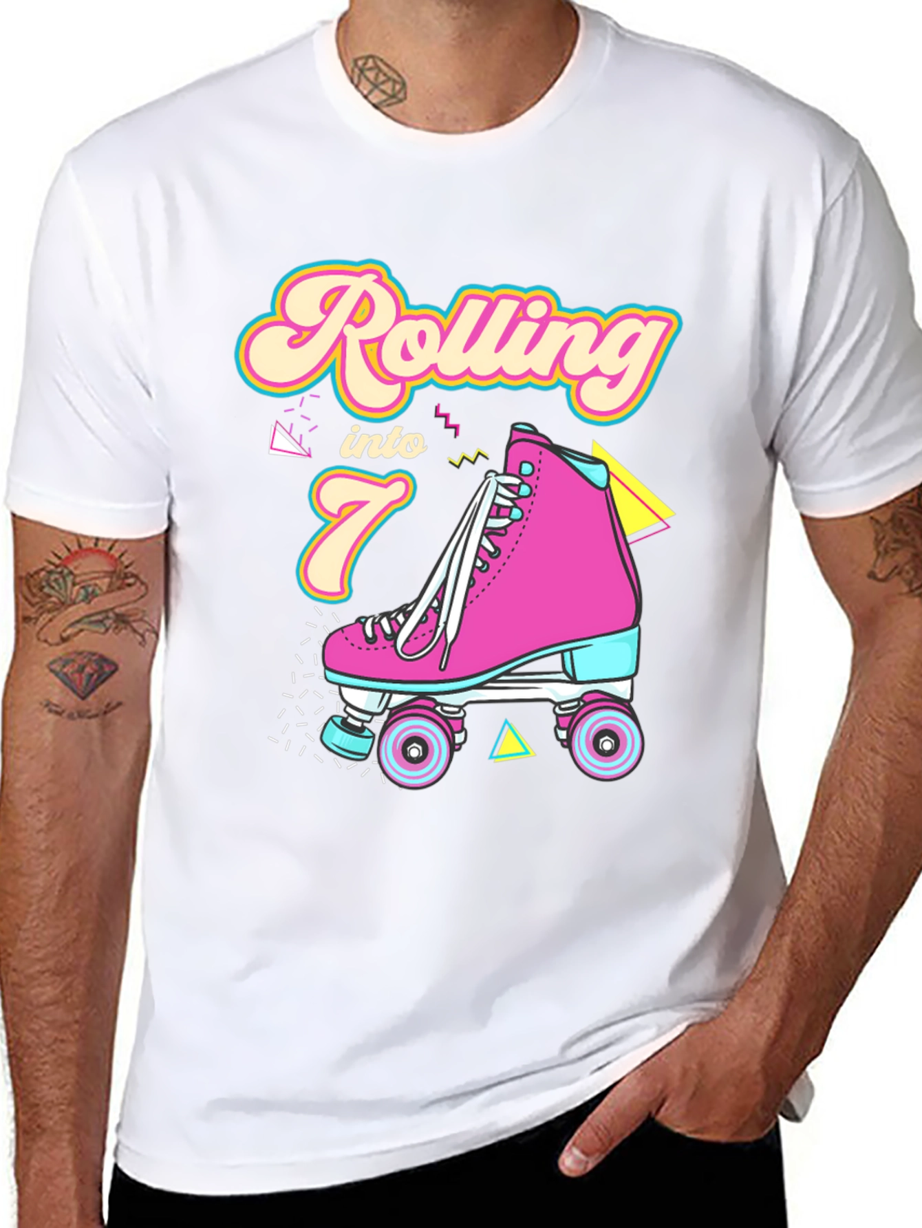 Rolling Into 7th Birthday T-Shirt
