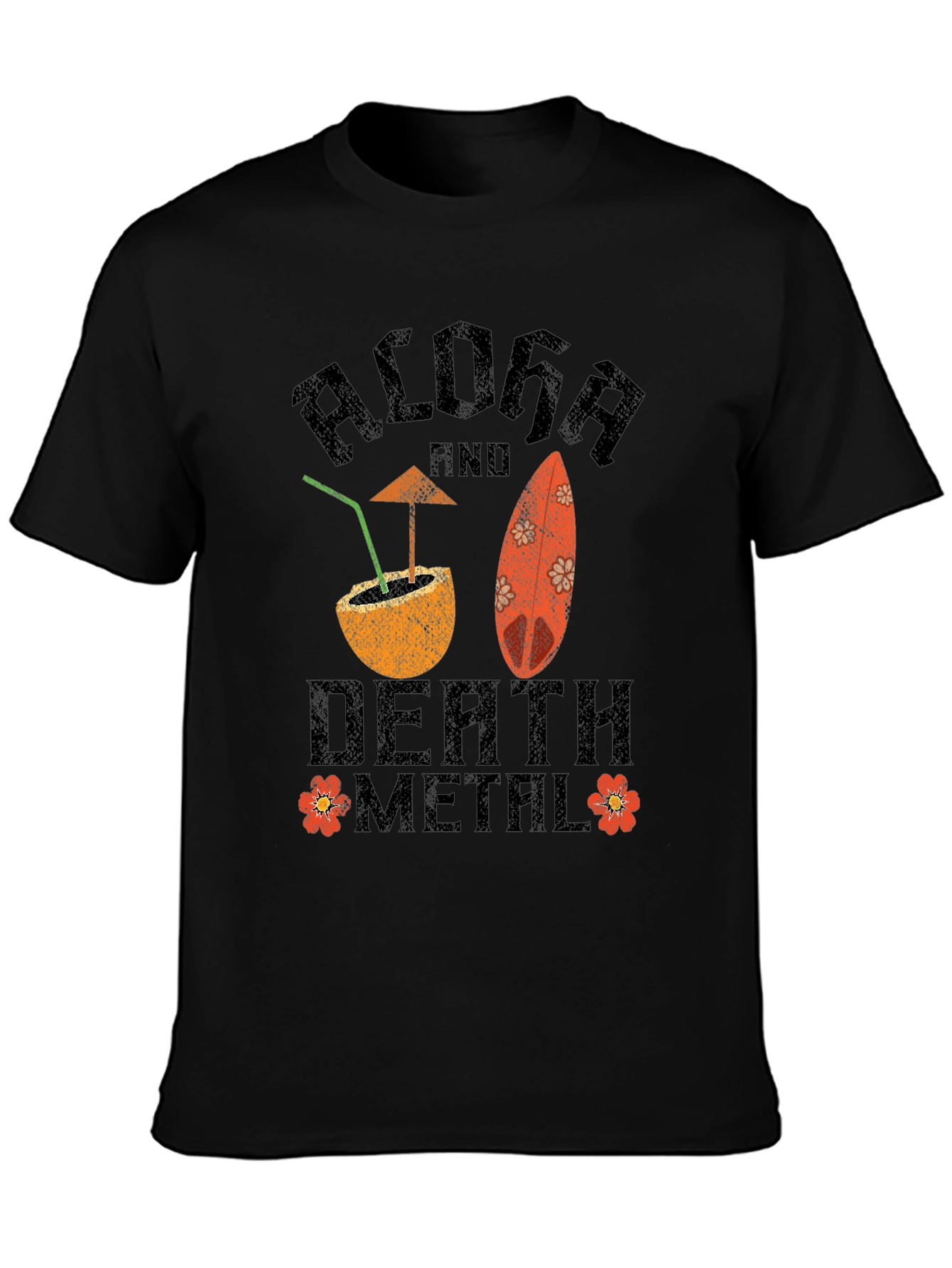 Aloha Death Metal Graphic T-Shirt