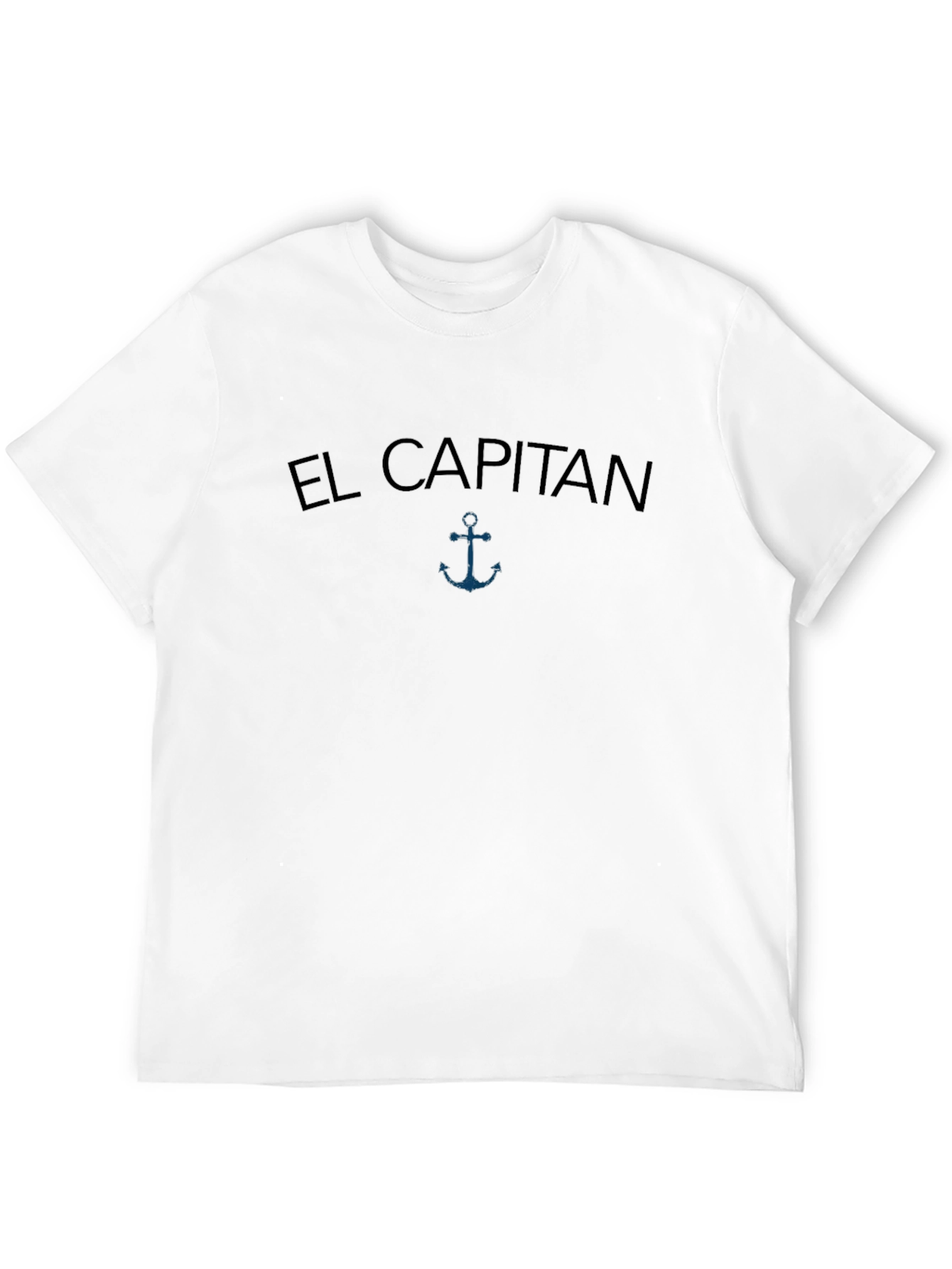 El Capitan Anchor Graphic Mens Black T-Shirt
