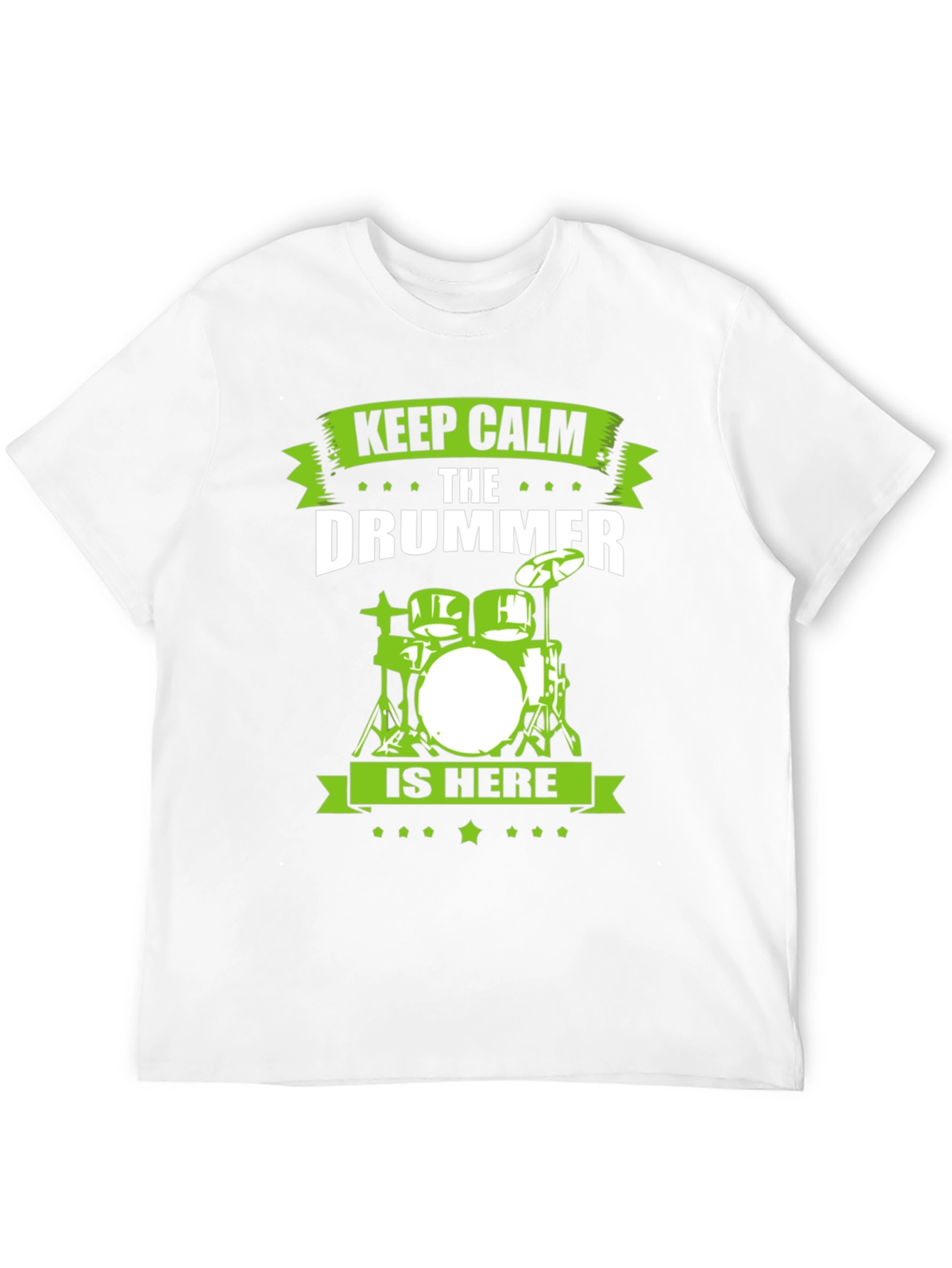 Keep Calm Drummer T-Shirt - Black
