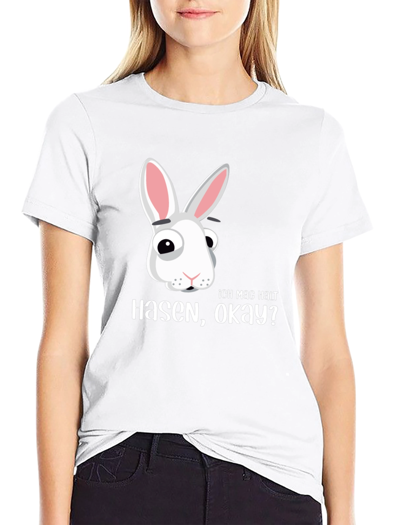 Funny Rabbit T-Shirt - Ich Mag Hasen Okay?