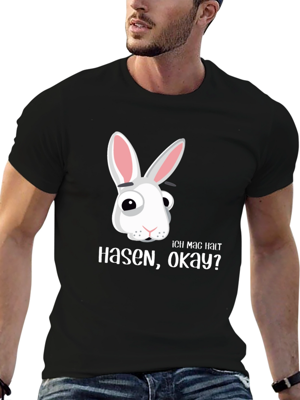 Funny Rabbit T-Shirt - Ich Mag Hasen Okay?