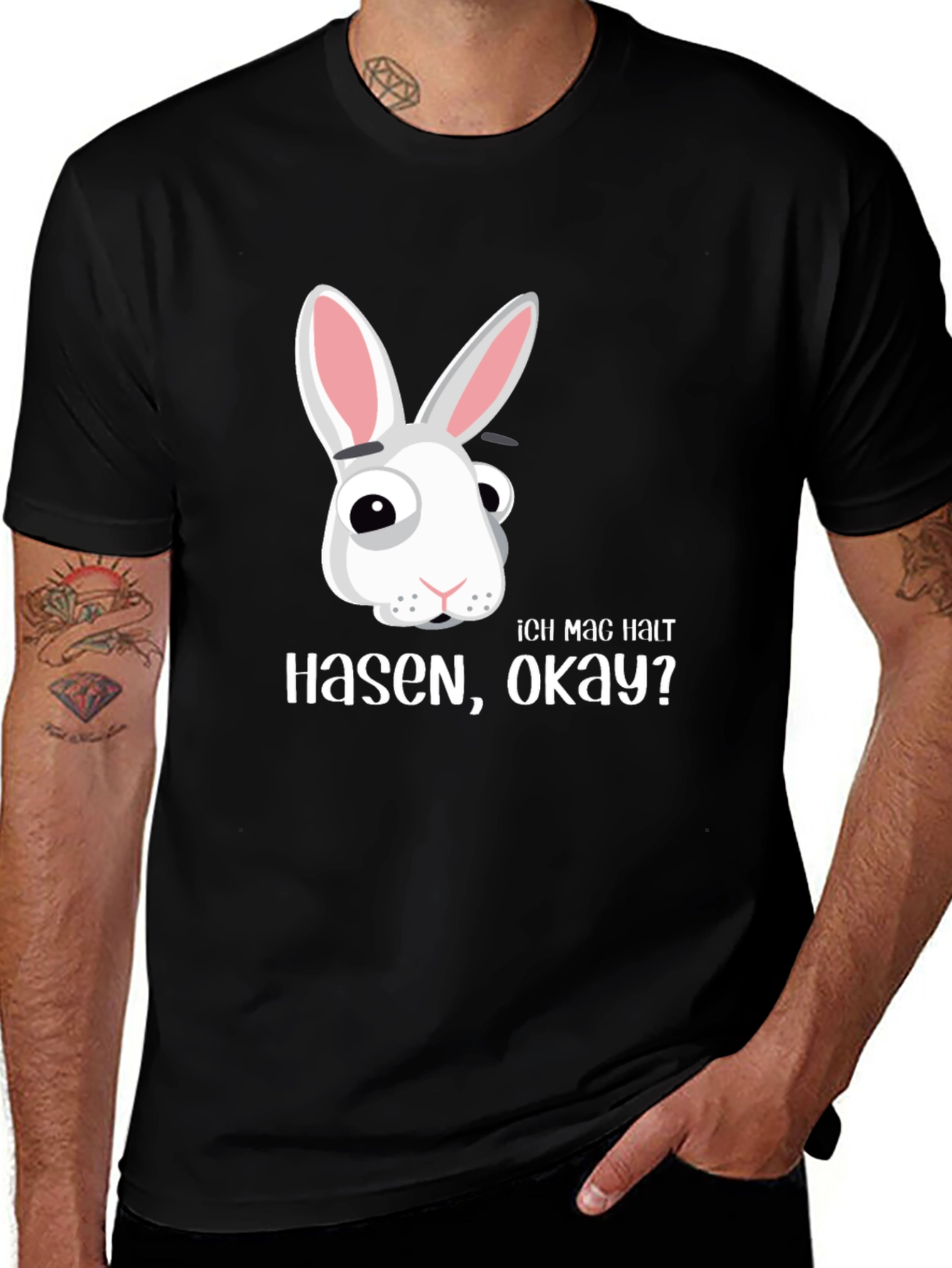 Funny Rabbit T-Shirt - Ich Mag Hasen Okay?