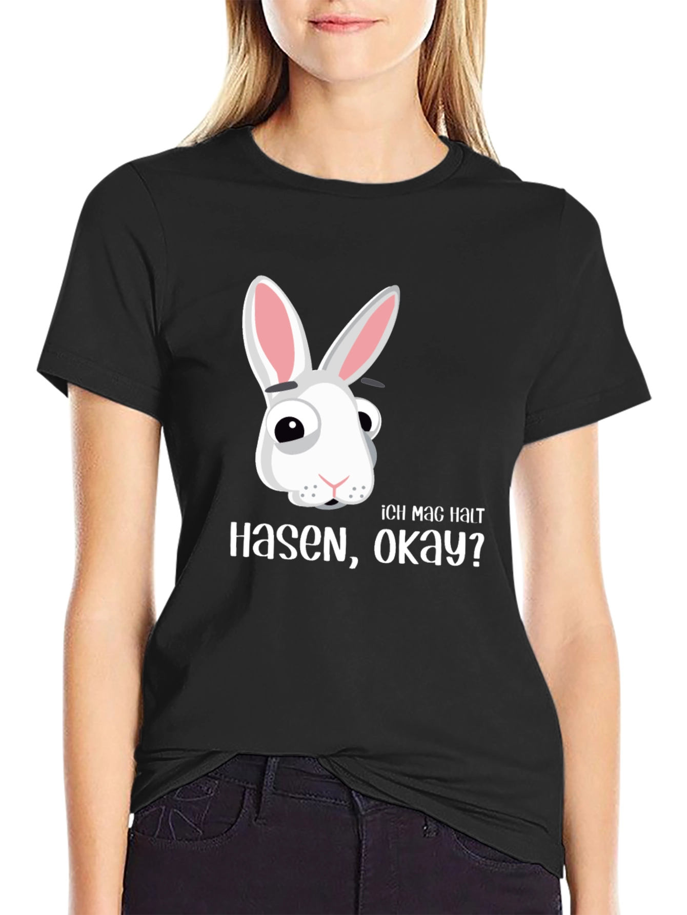 Funny Rabbit T-Shirt - Ich Mag Hasen Okay?