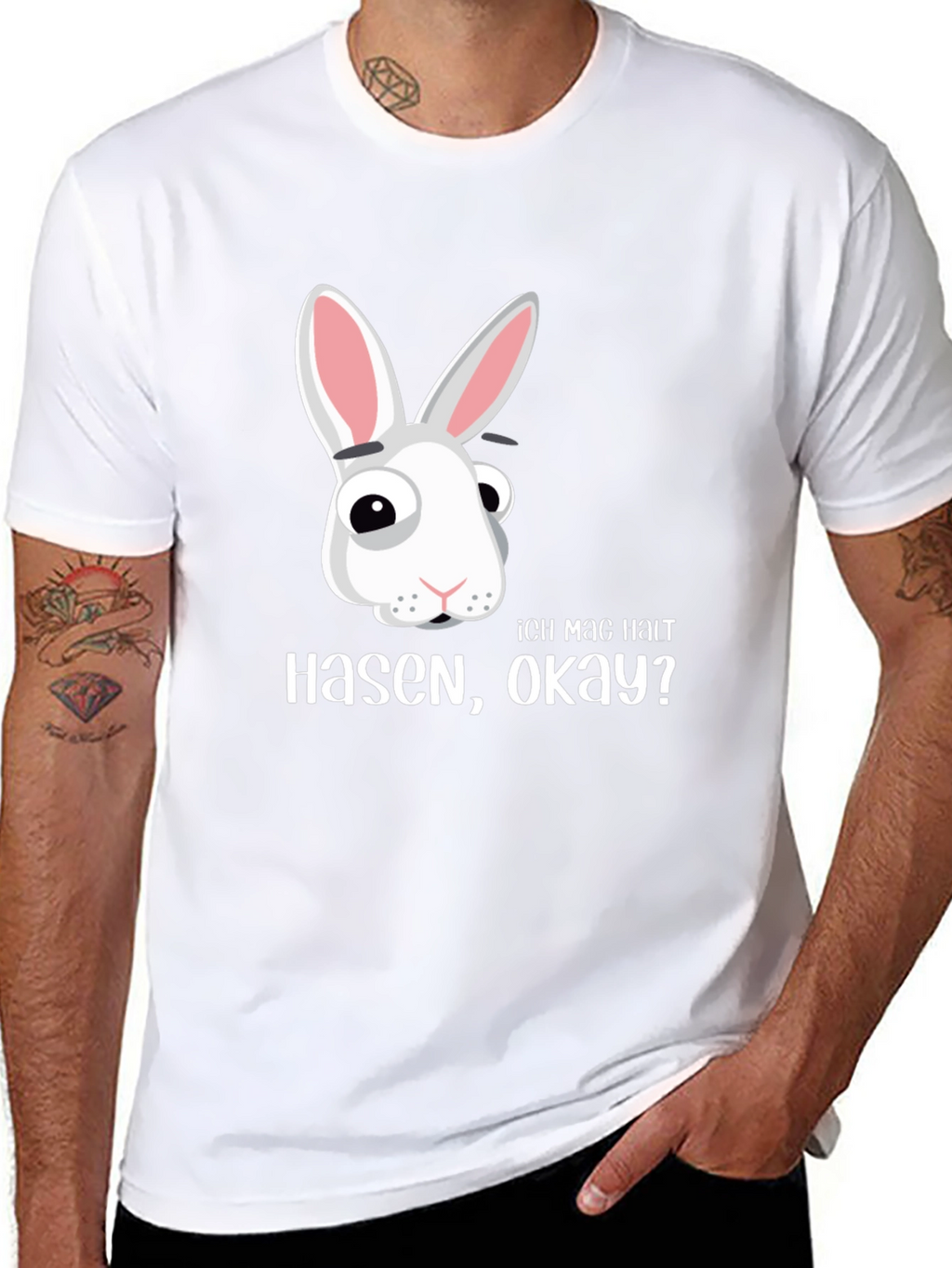 Funny Rabbit T-Shirt - Ich Mag Hasen Okay?