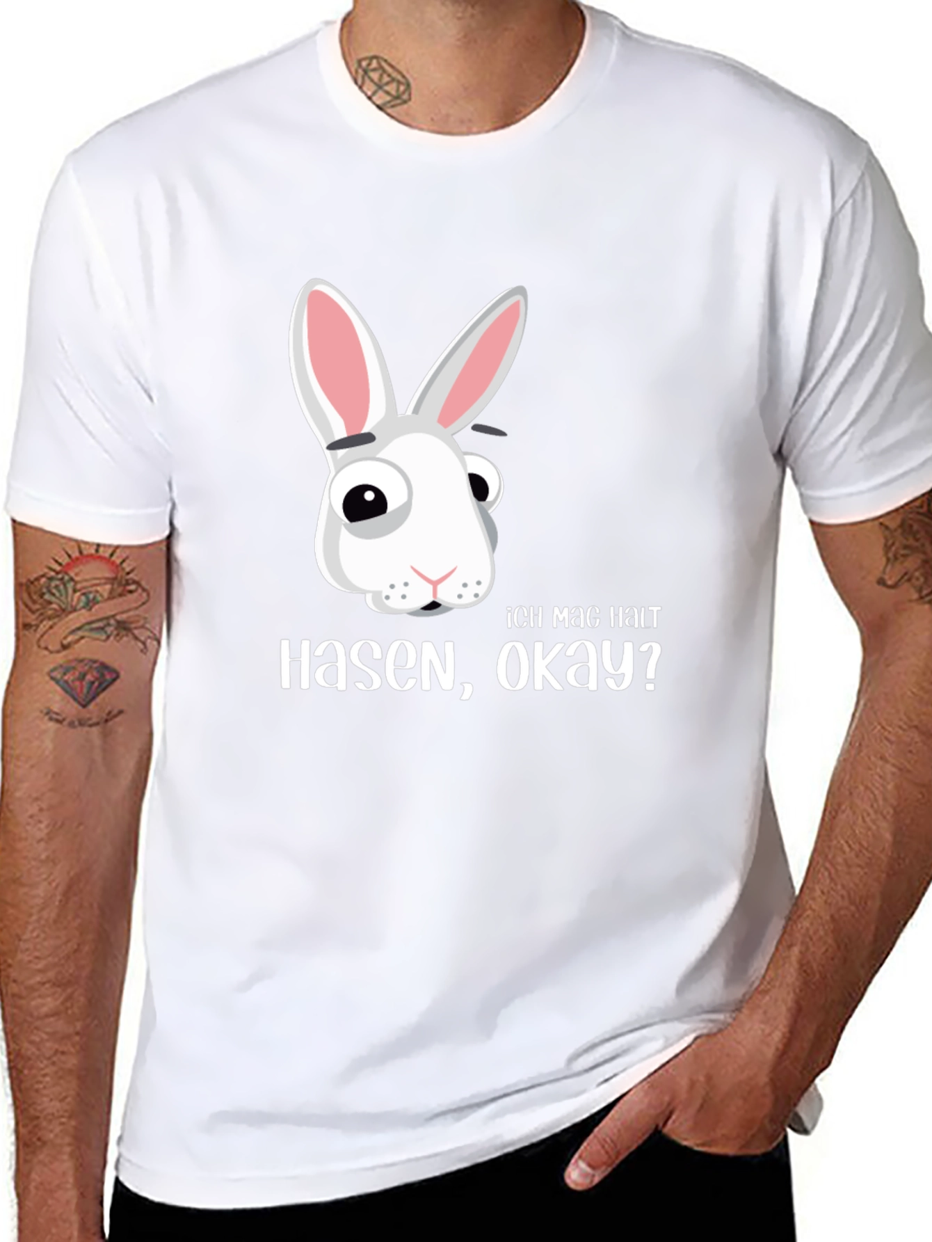 Funny Rabbit T-Shirt - Ich Mag Hasen Okay?