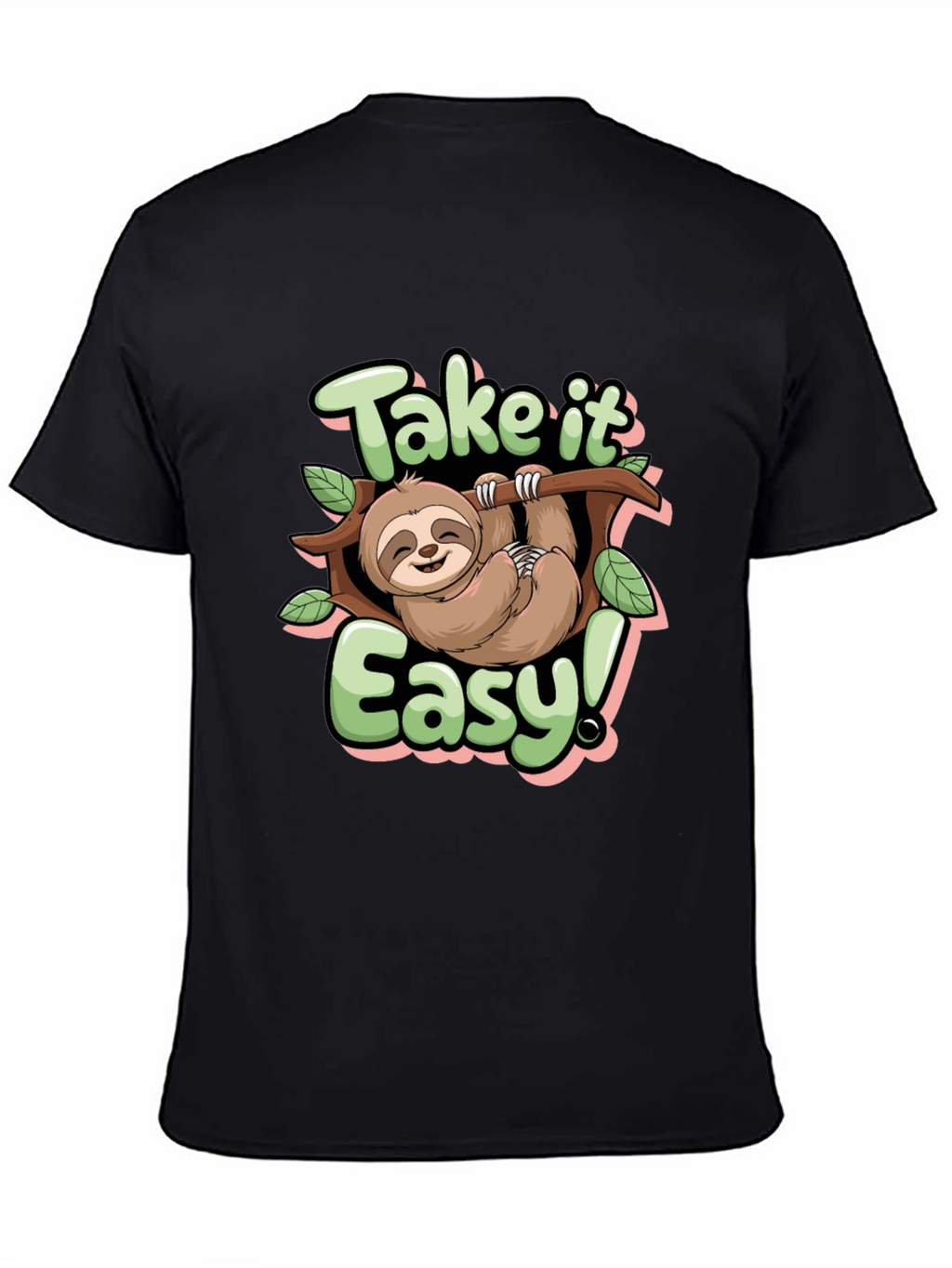 Take it Easy Sloth Graphic Tee - Relaxed Fit