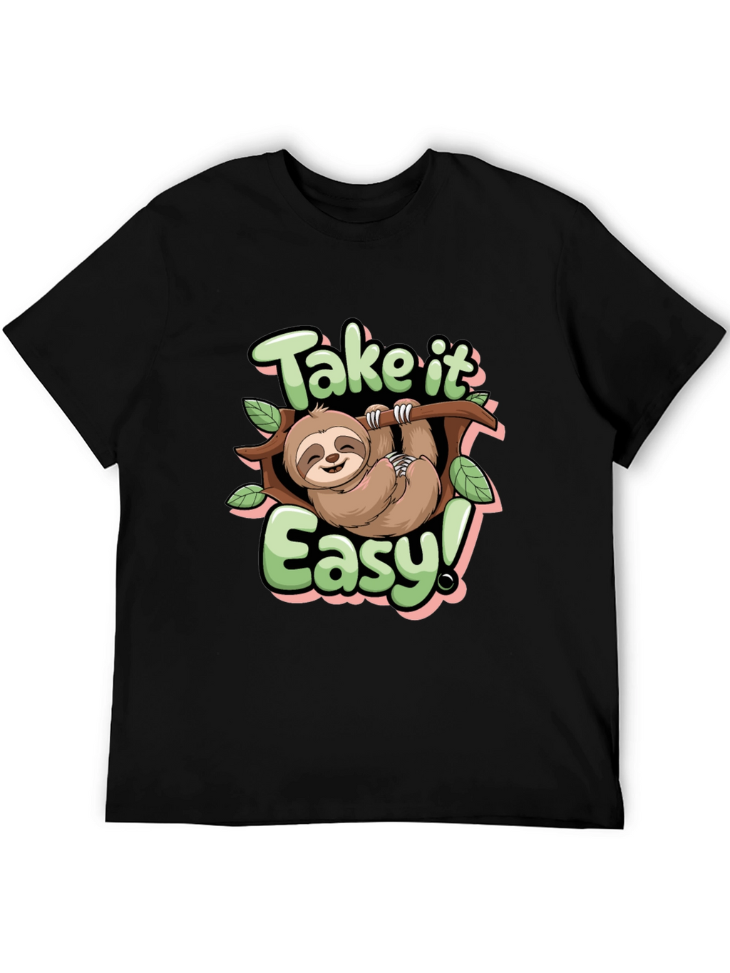 Take it Easy Sloth Graphic Tee - Relaxed Fit