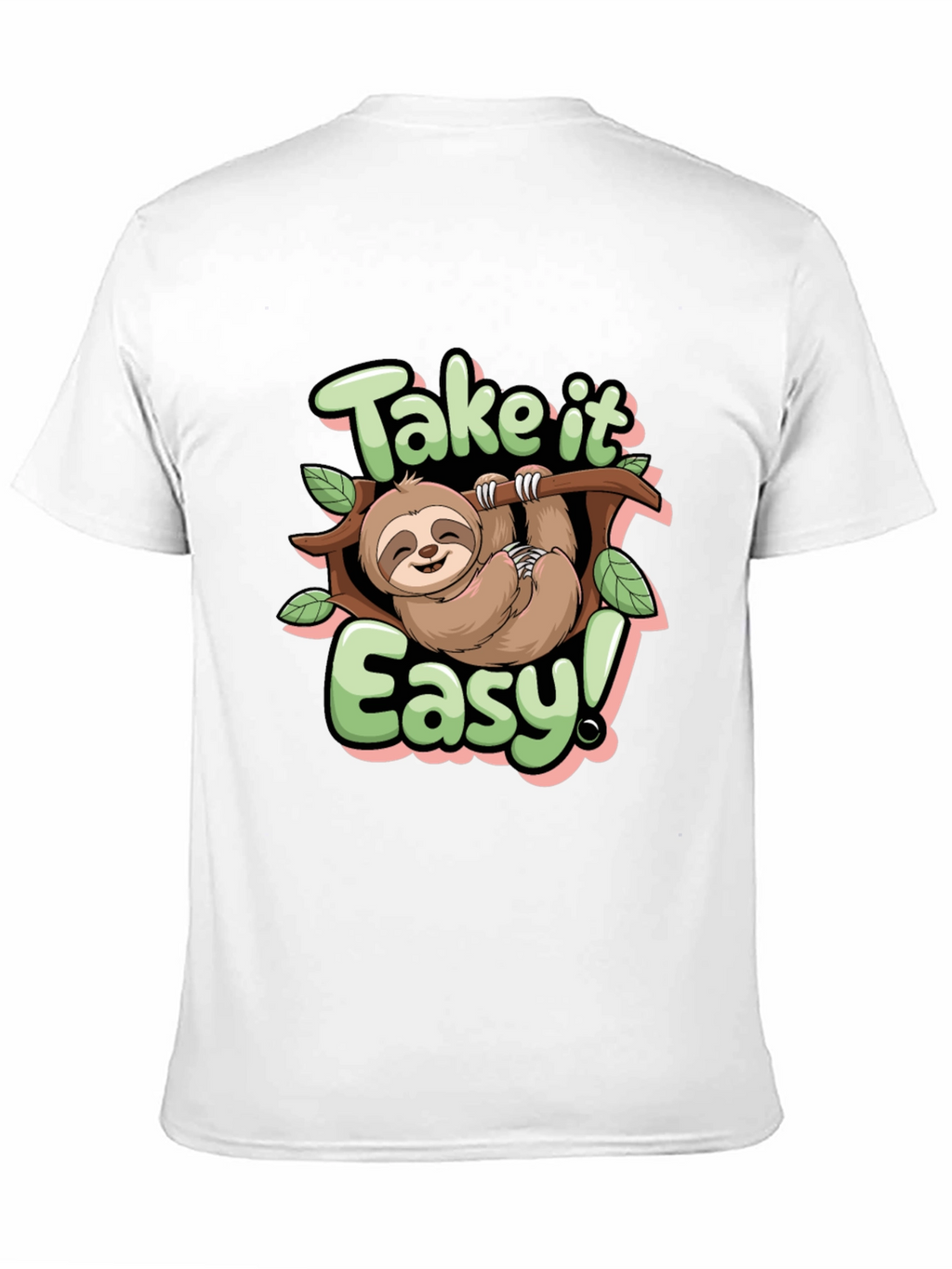 Take it Easy Sloth Graphic Tee - Relaxed Fit