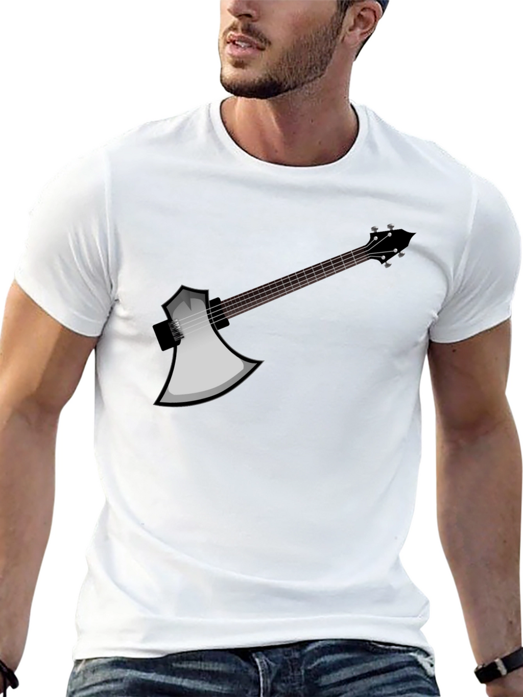 Axe Guitar T-Shirt - Rock On!