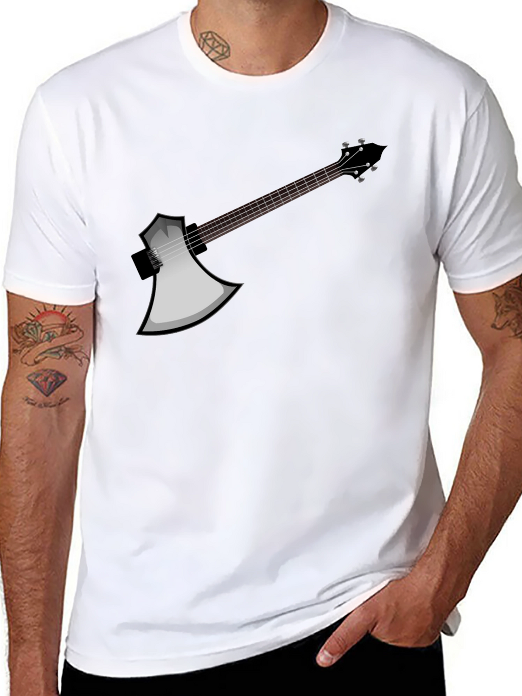 Axe Guitar T-Shirt - Rock On!
