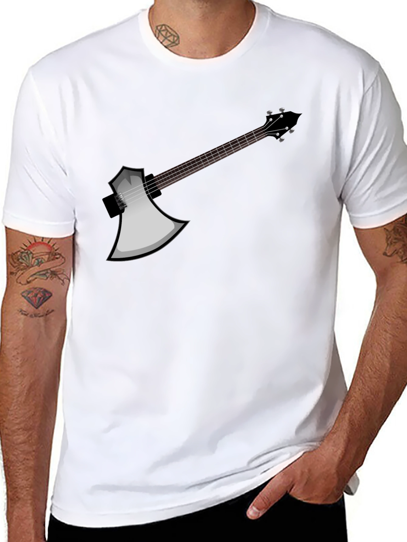 Axe Guitar T-Shirt - Rock On!