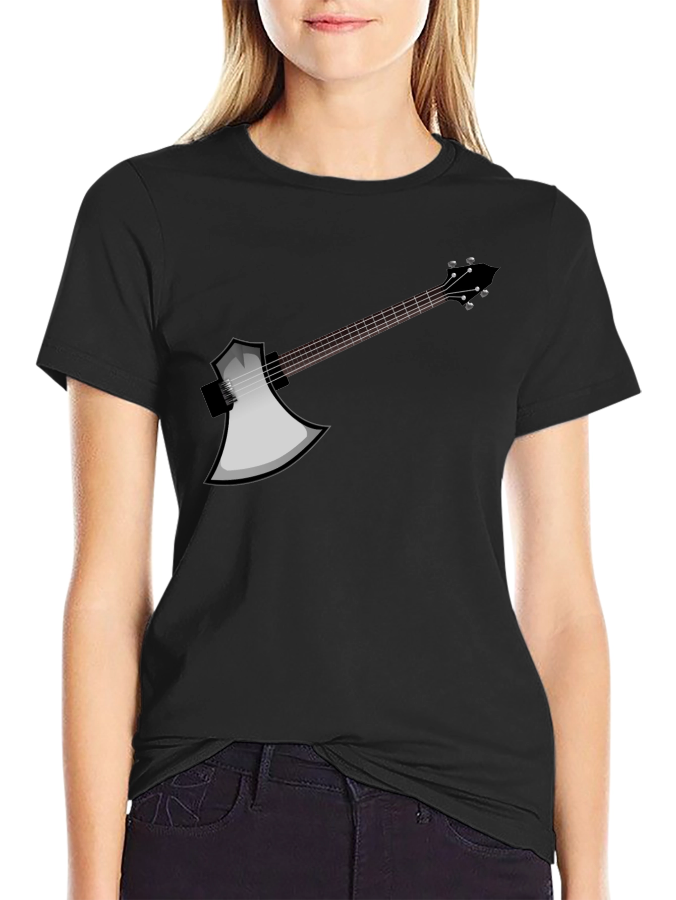 Axe Guitar T-Shirt - Rock On!
