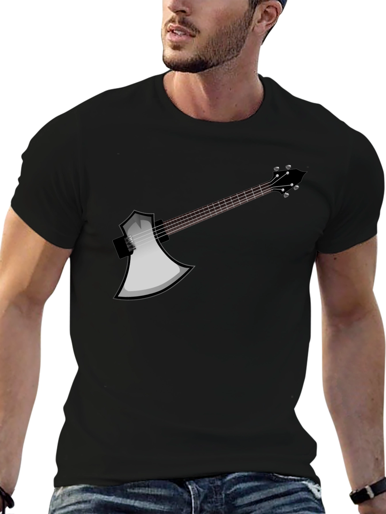 Axe Guitar T-Shirt - Rock On!