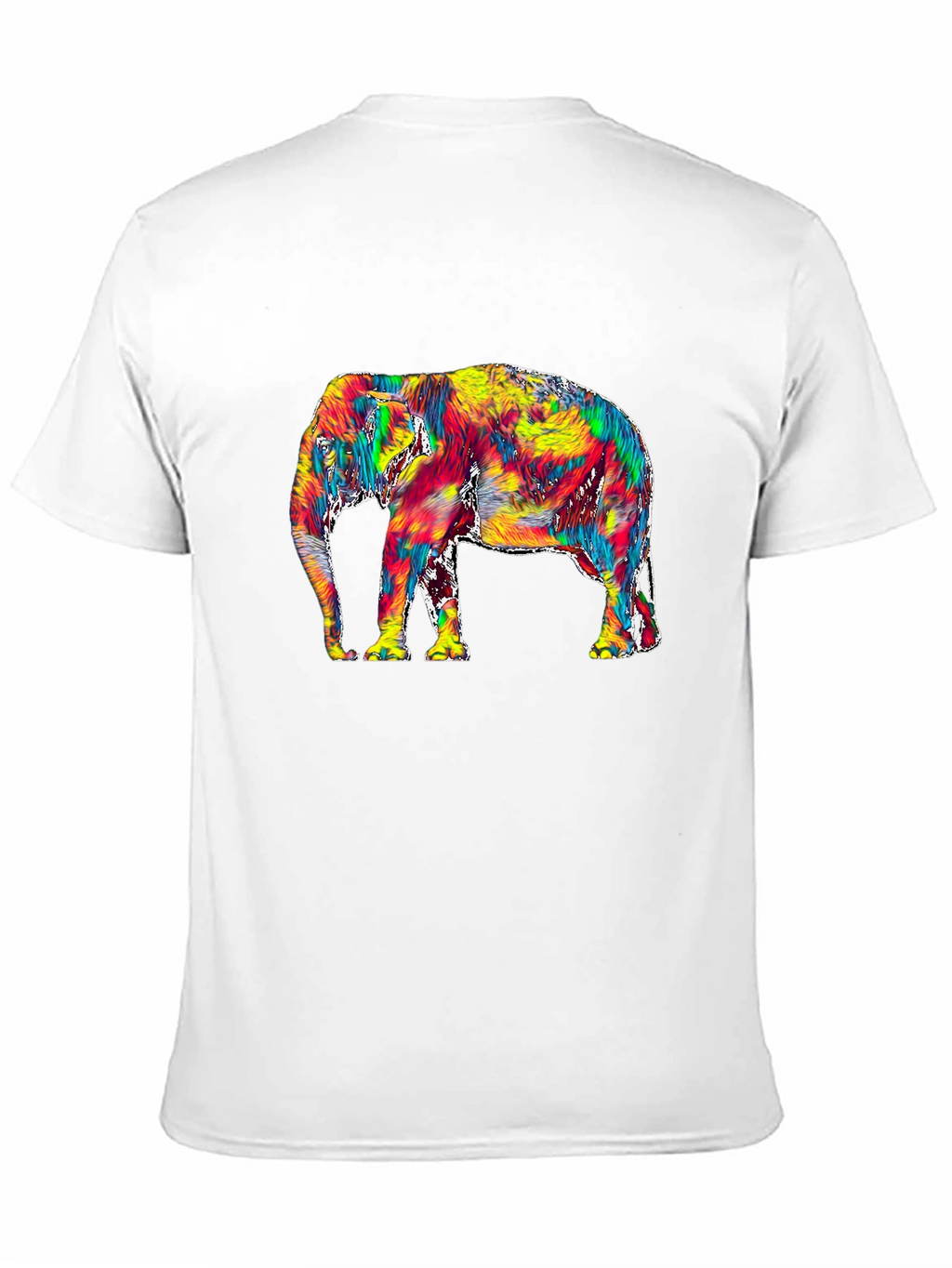 Vivid Elephant Graphic Tee - Stylish Mens T-Shirt