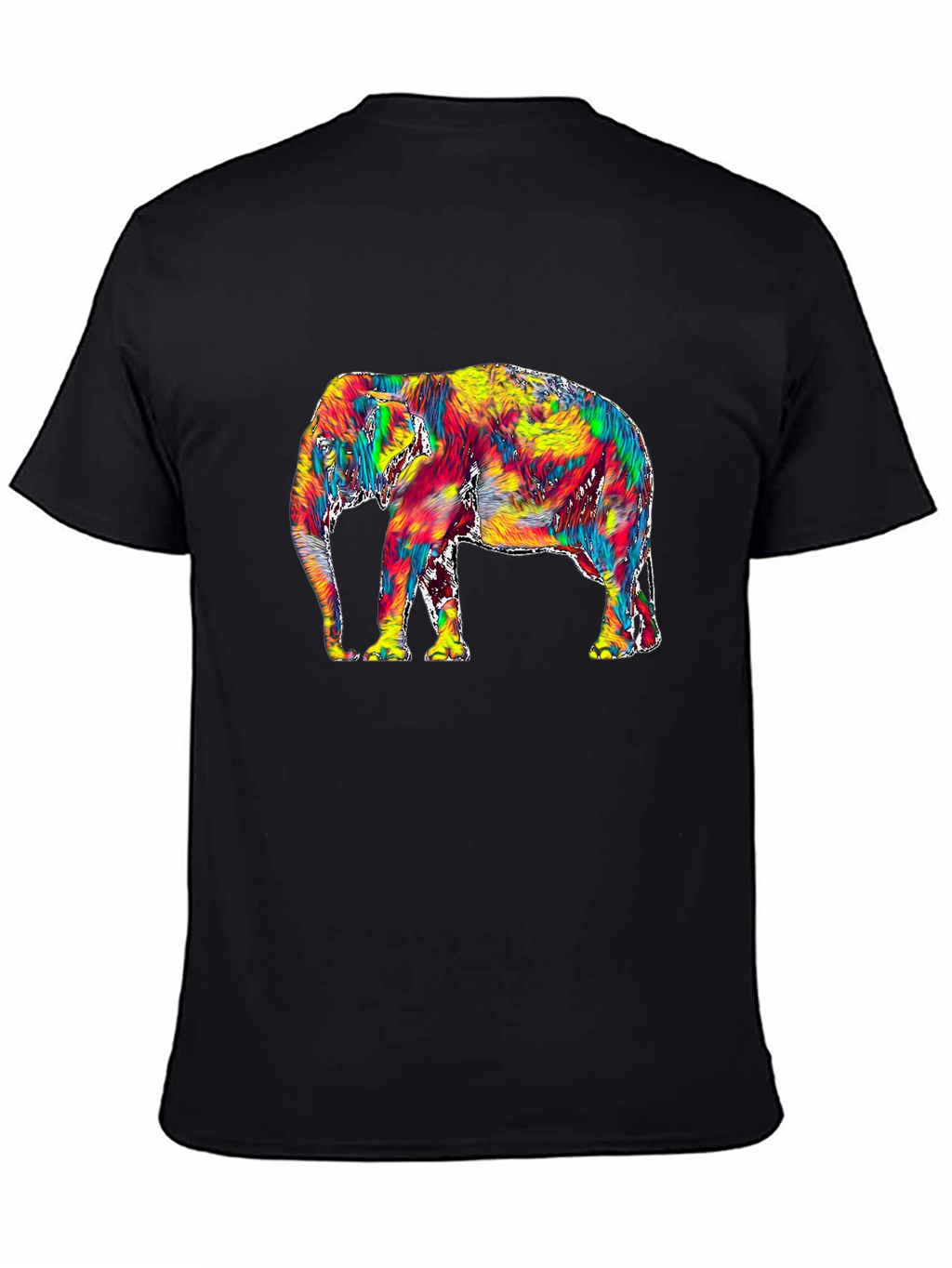 Vivid Elephant Graphic Tee - Stylish Mens T-Shirt