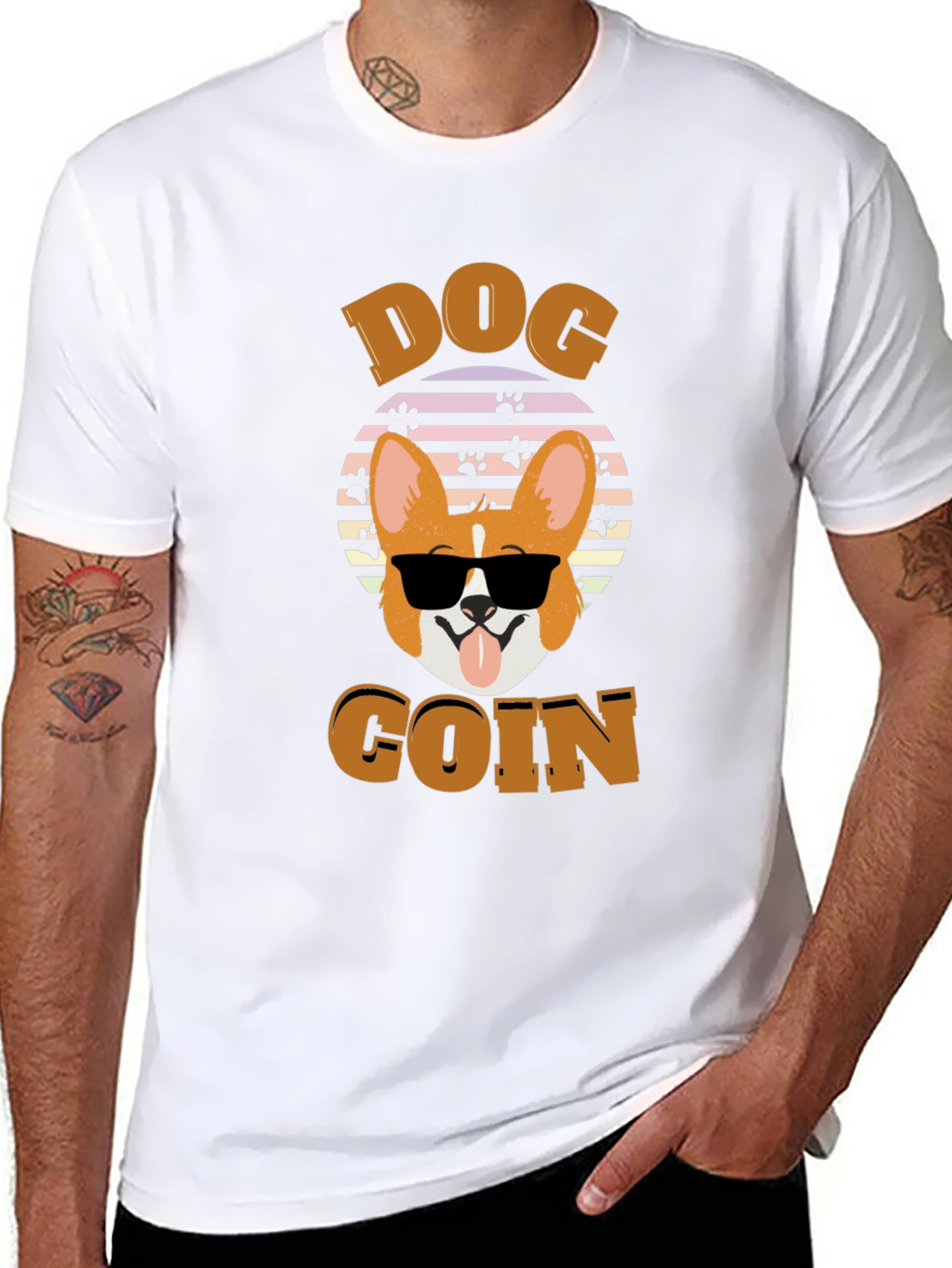 Dog Coin Graphic T-Shirt - Funny Crypto Tee