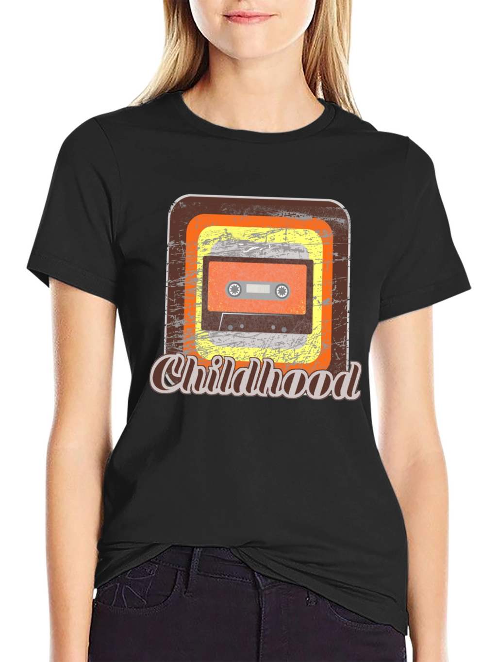 Retro Childhood Cassette Tape Graphic Tee