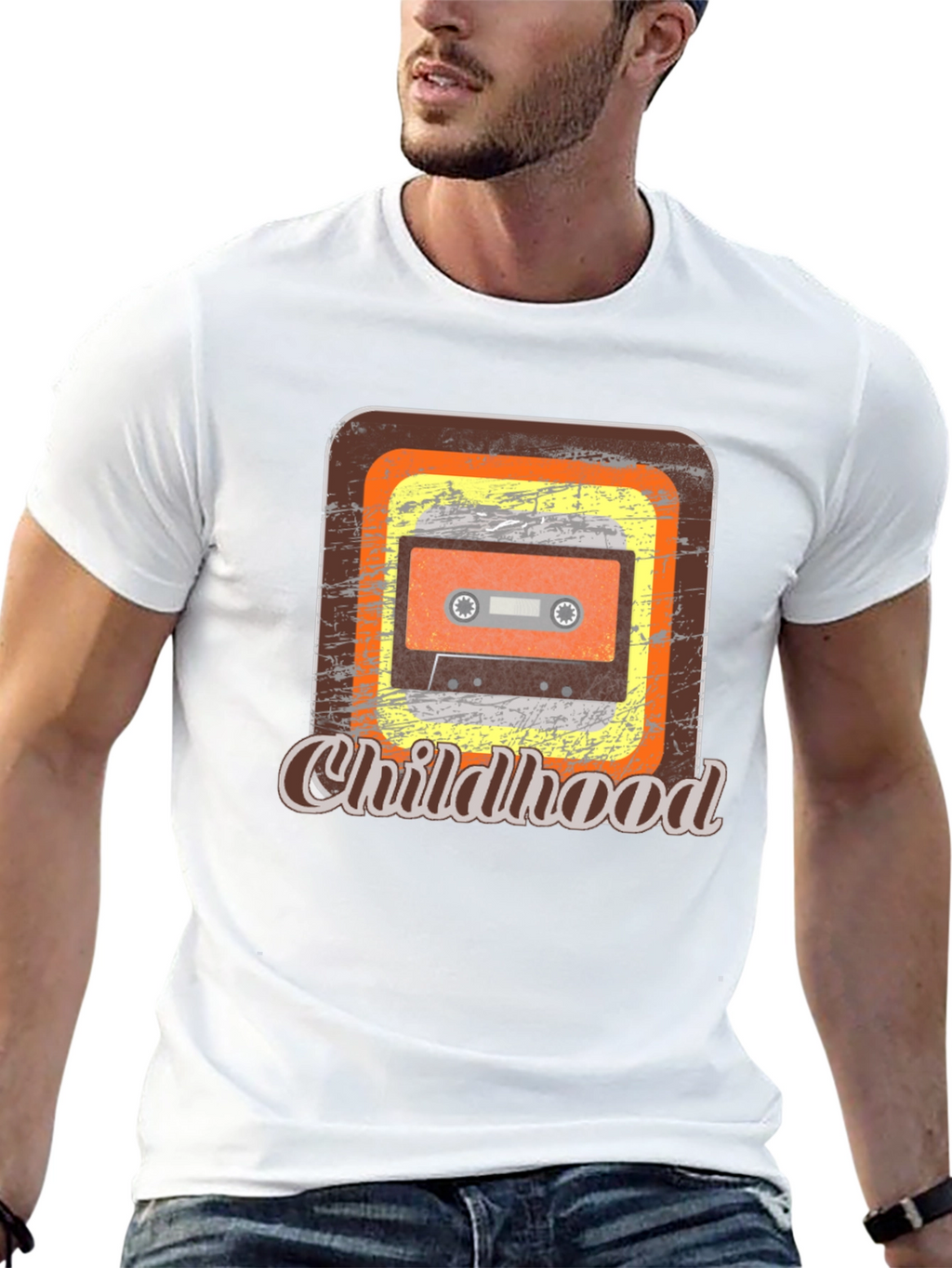Retro Childhood Cassette Tape Graphic Tee