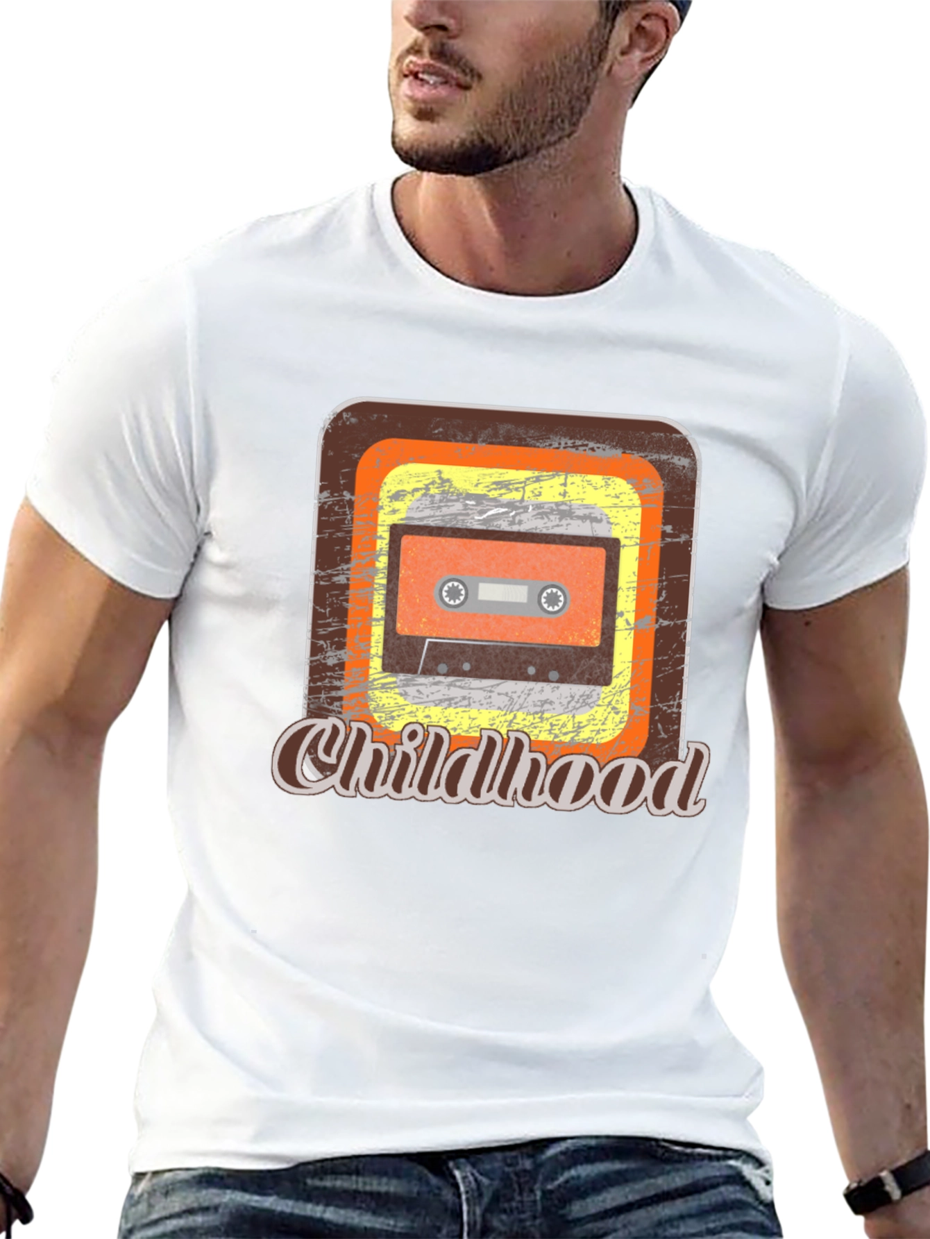 Retro Childhood Cassette Tape Graphic Tee