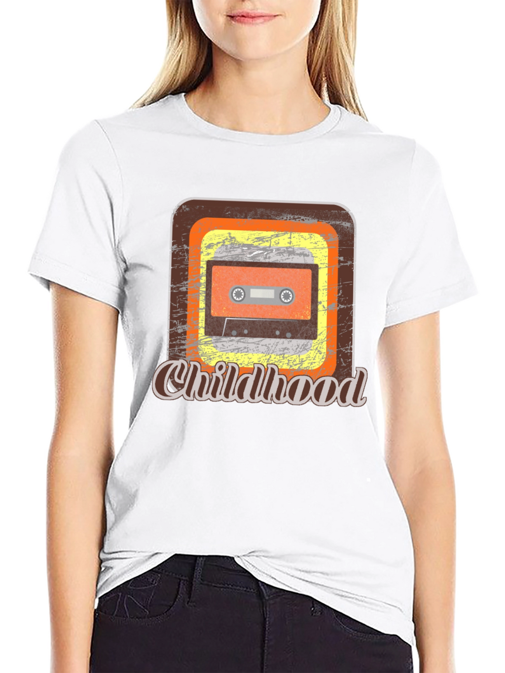 Retro Childhood Cassette Tape Graphic Tee