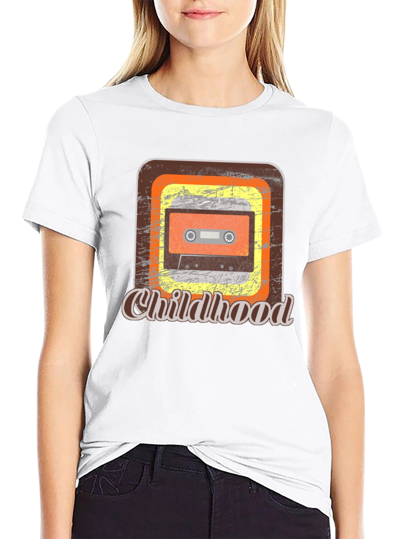 Retro Childhood Cassette Tape Graphic Tee