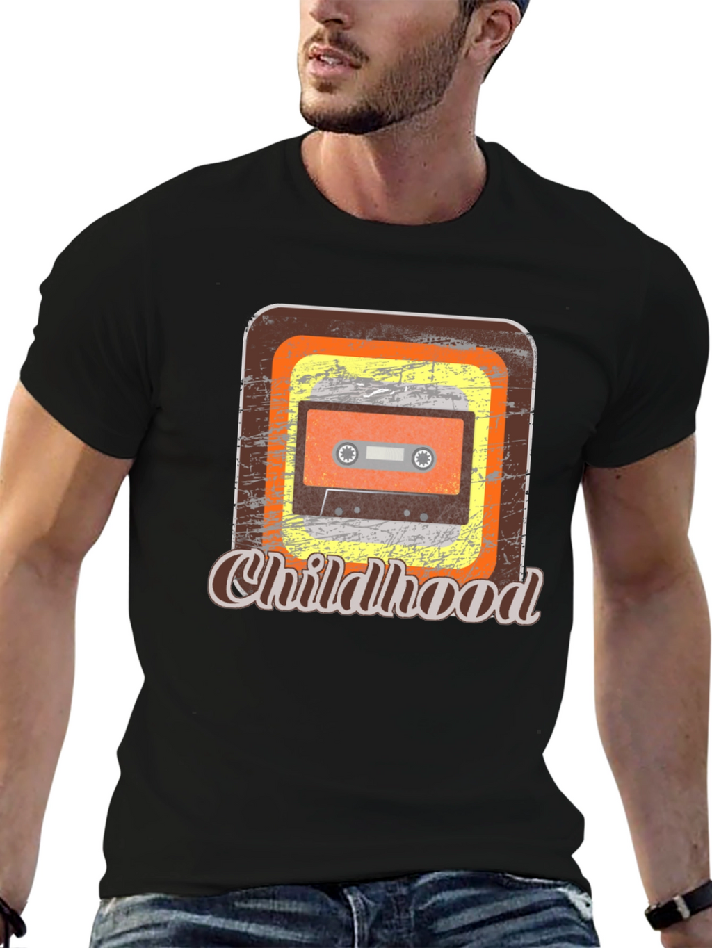 Retro Childhood Cassette Tape Graphic Tee