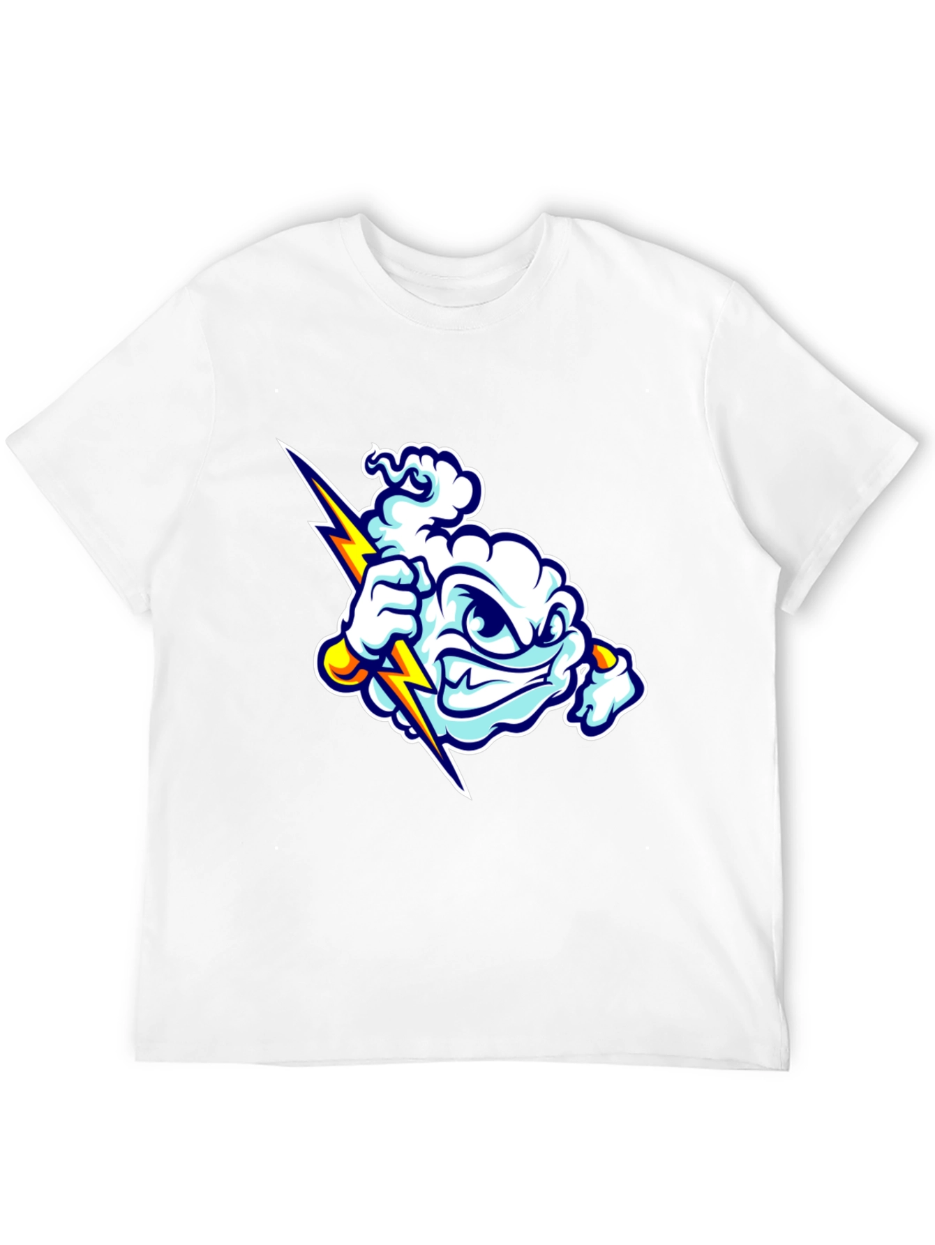 Storm Cloud Graphic T-Shirt - Black Cotton Tee
