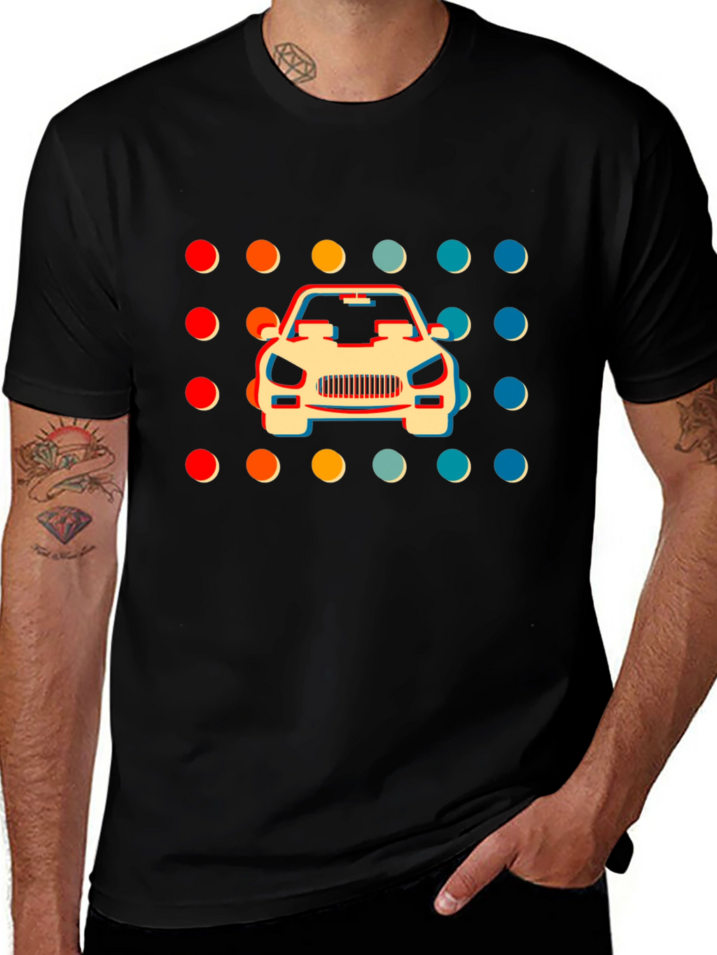 Retro Car Graphic T-Shirt