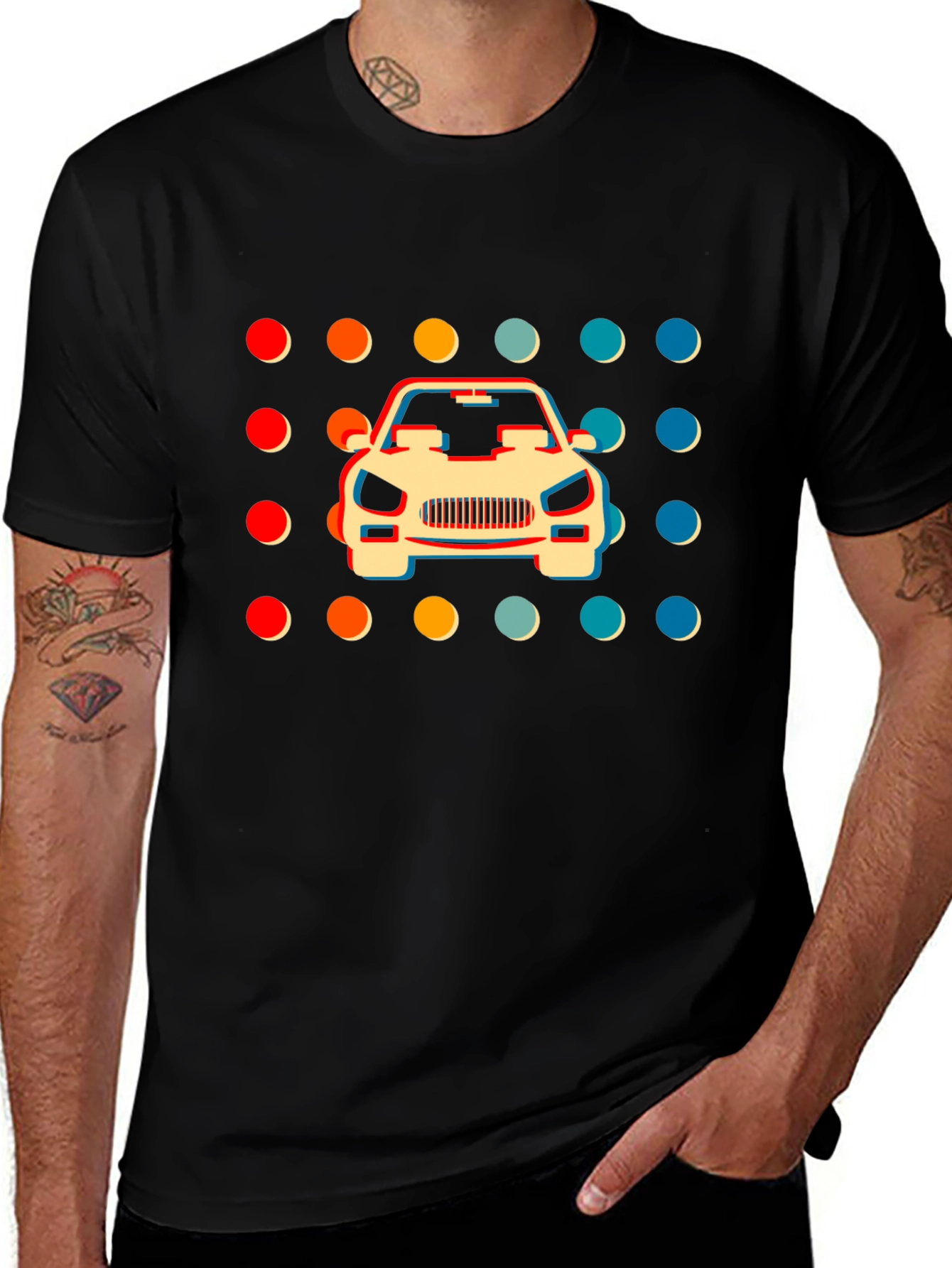 Retro Car Graphic T-Shirt