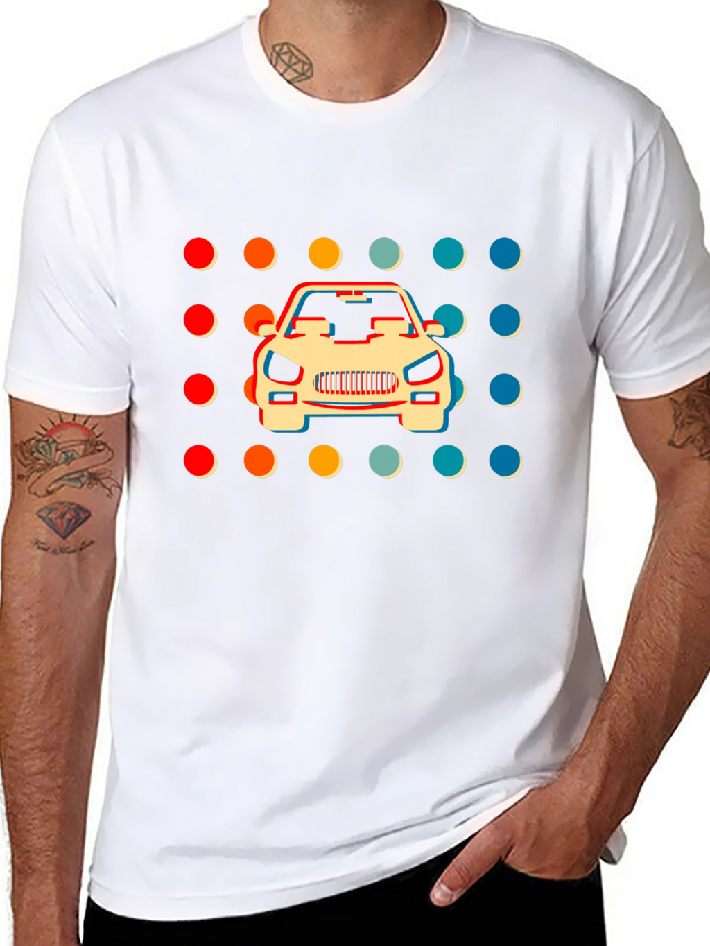 Retro Car Graphic T-Shirt