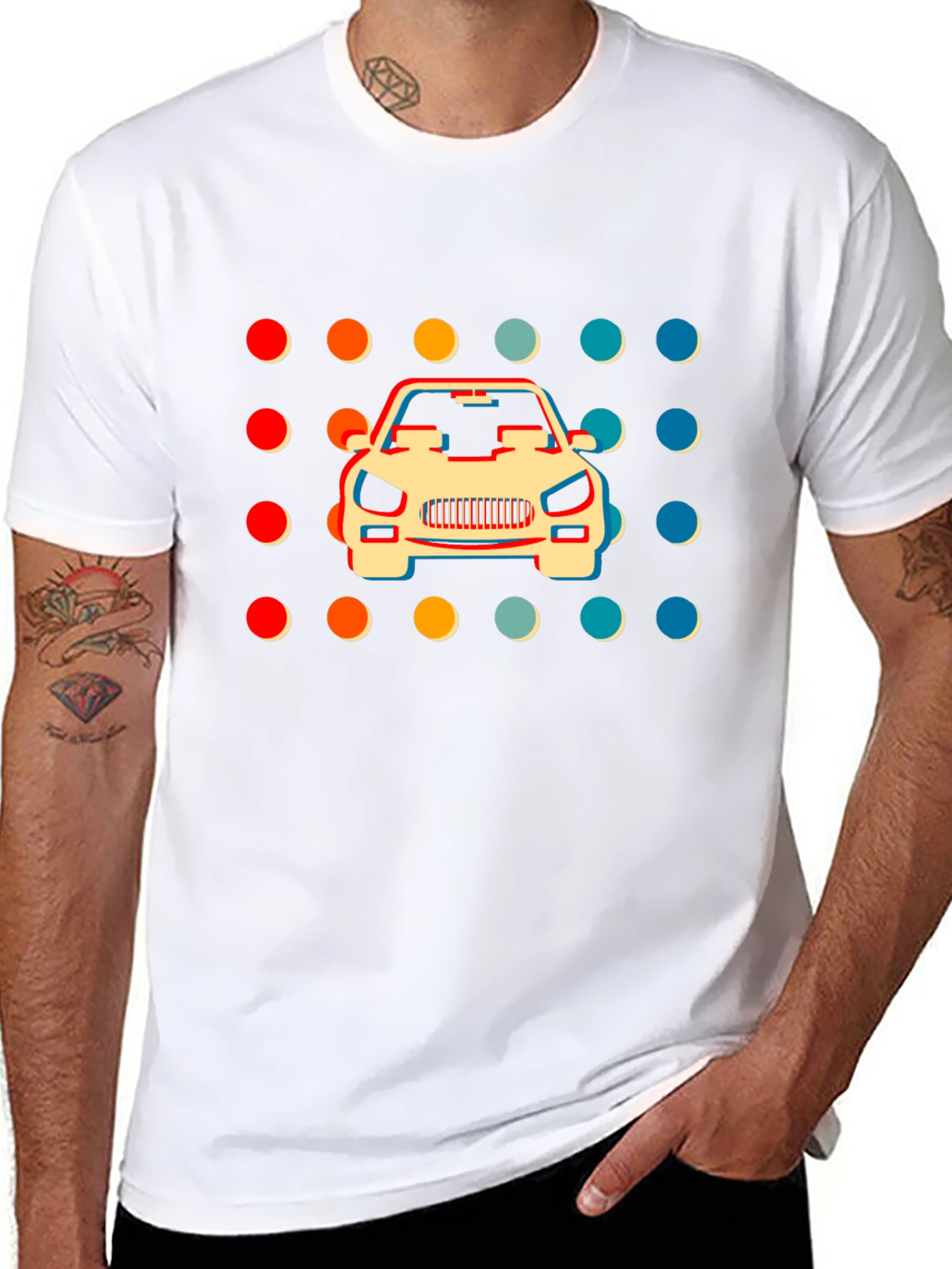Retro Car Graphic T-Shirt