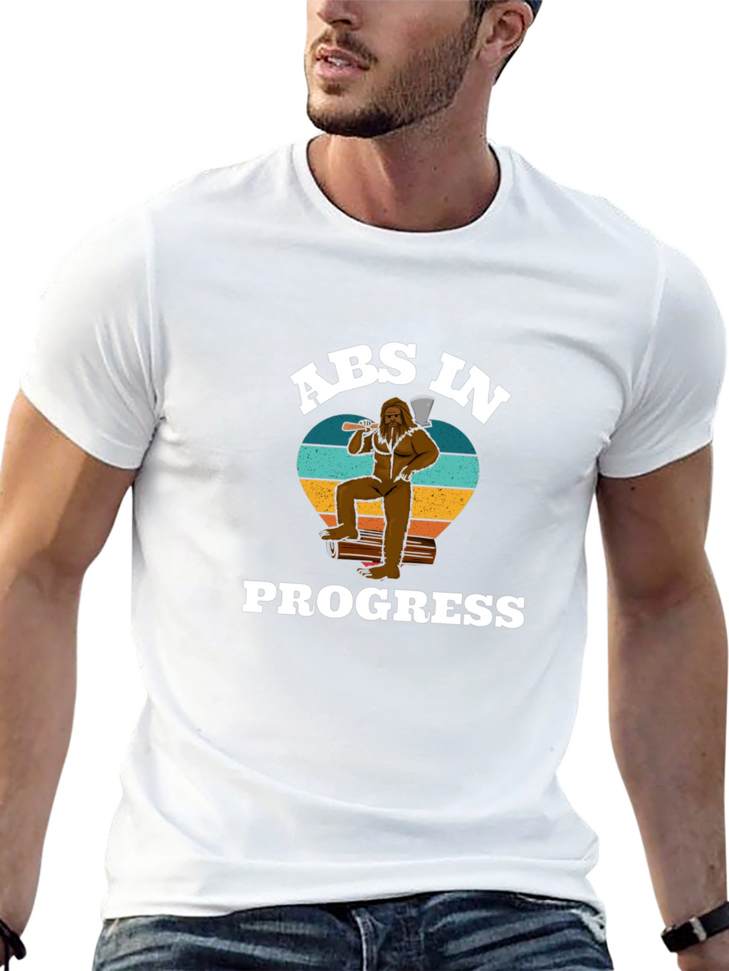 Abs in Progress Bigfoot Graphic Tee