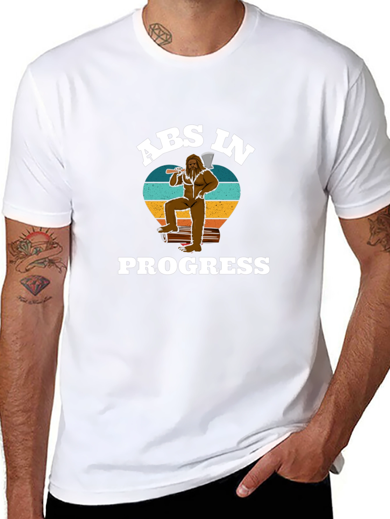 Abs in Progress Bigfoot Graphic Tee