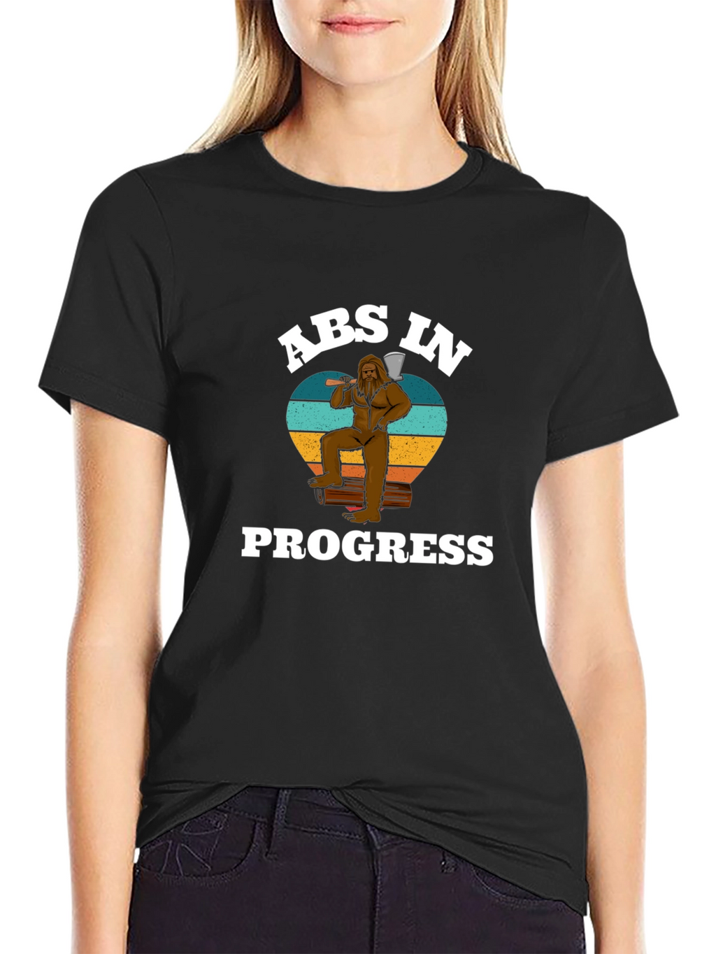 Abs in Progress Bigfoot Graphic Tee